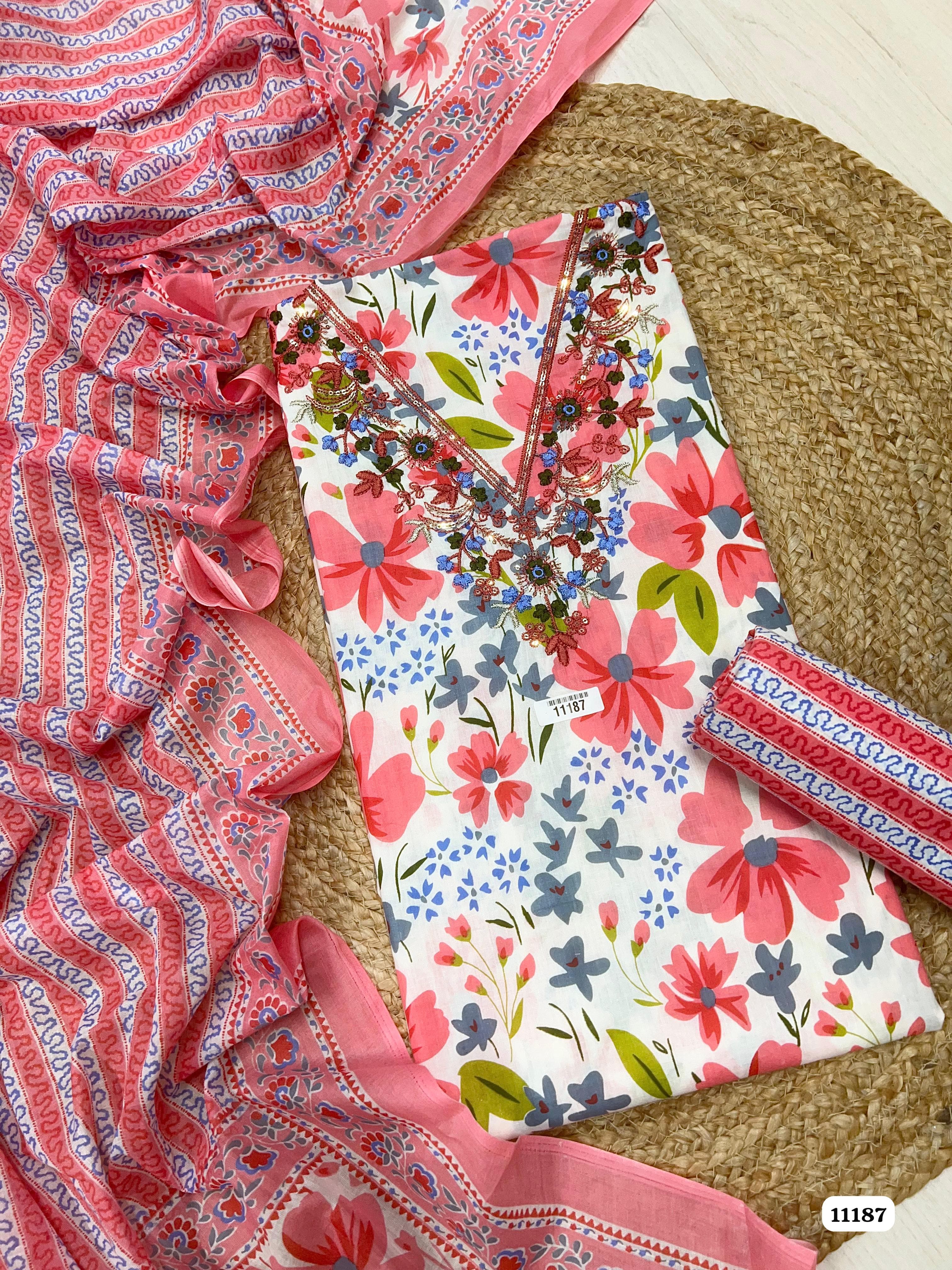 Cotton unstitched under ₹700