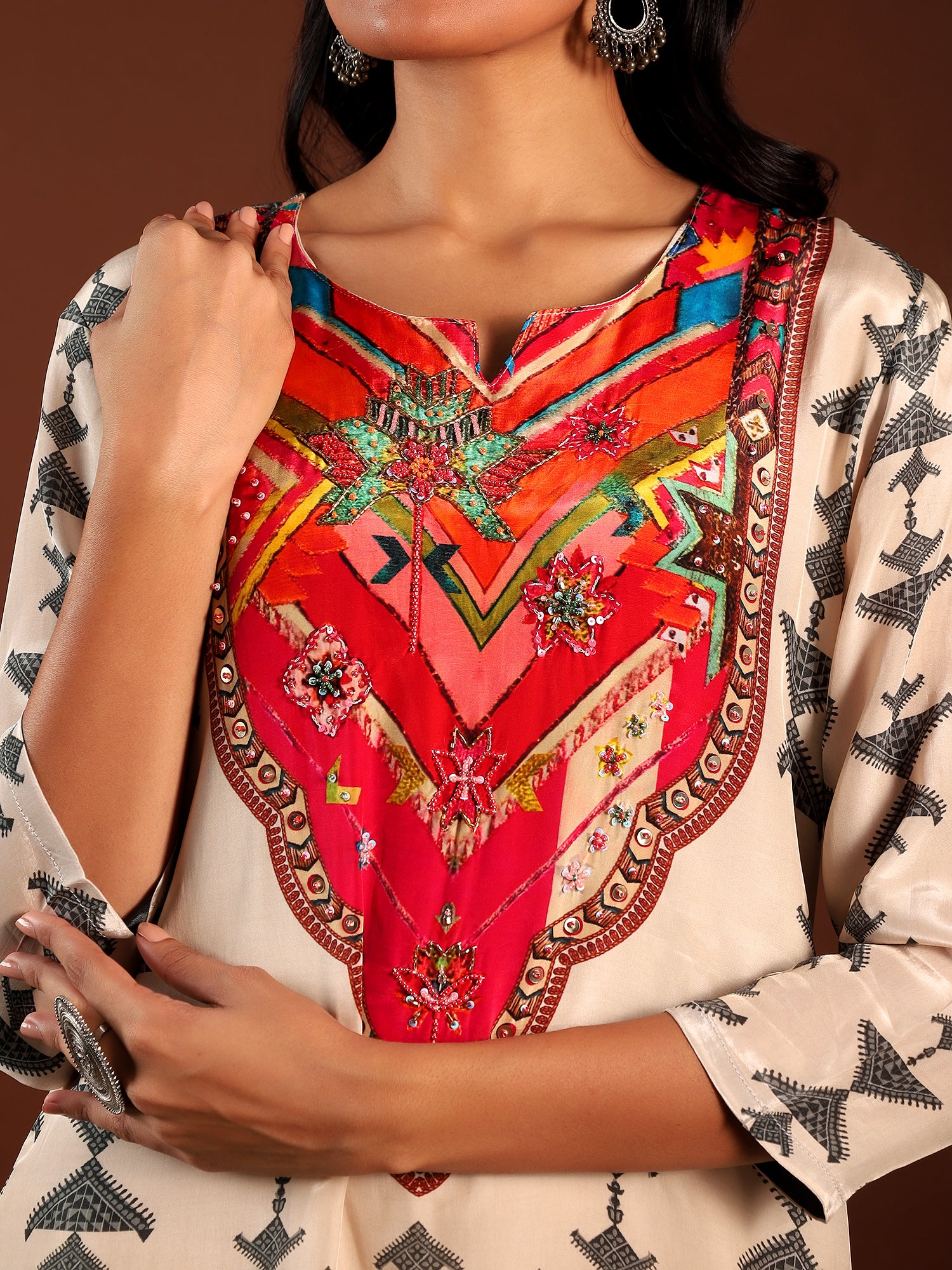 Ivory Charm Crepe 3-Piece Set {1012}