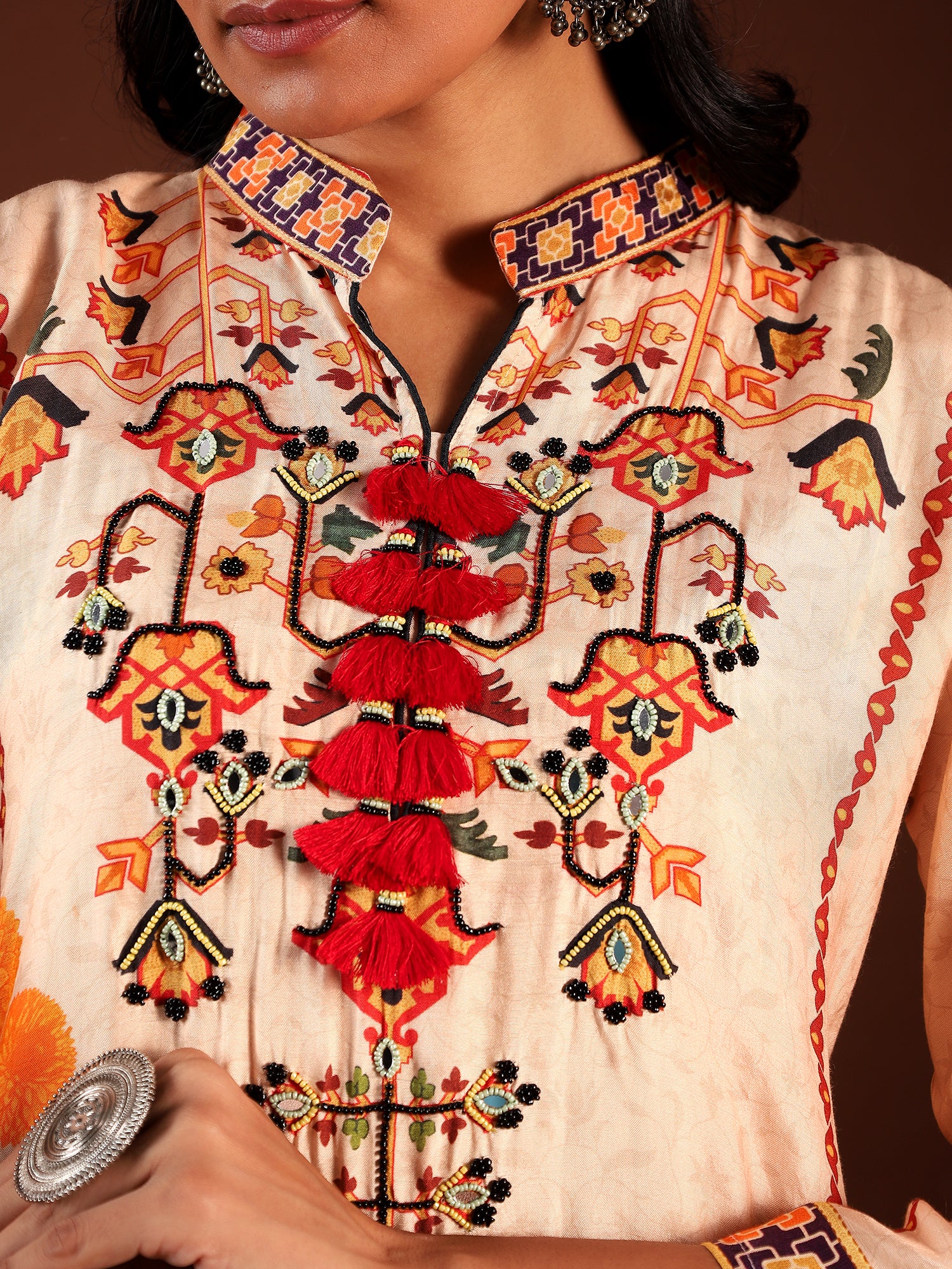 Terracotta Bloom Muslin 3-Piece Set {1036/M}