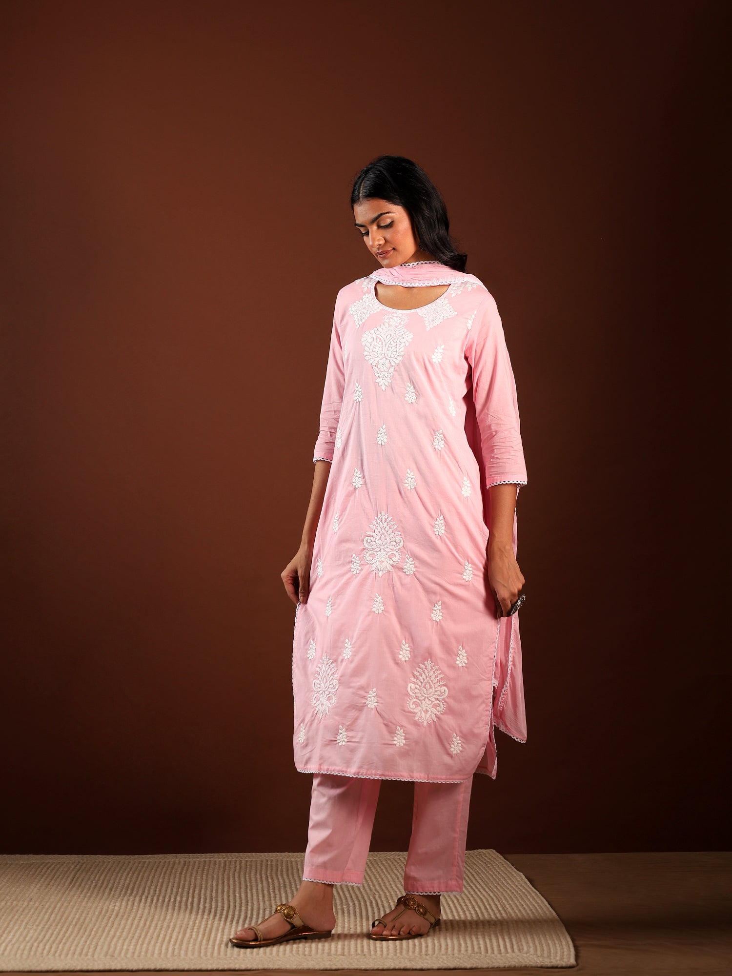 Blush Grace Cotton 3-Piece Set