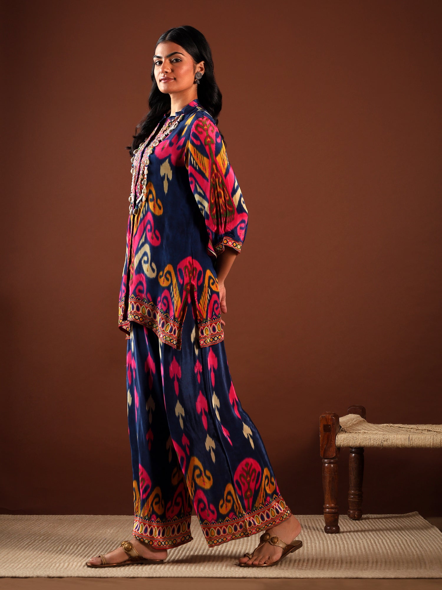 Midnight Ikat Co-ord Set {1008/M}