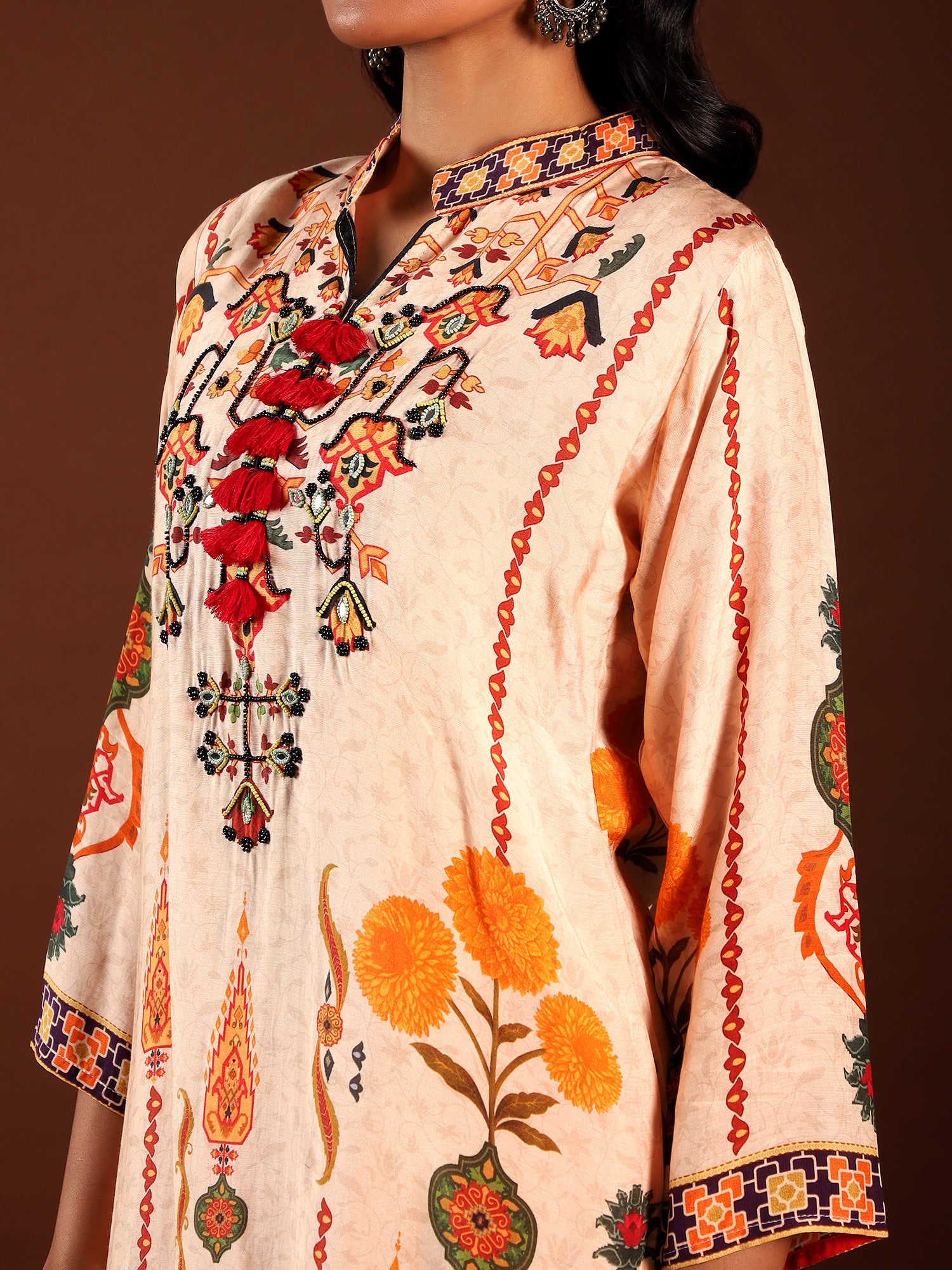 Terracotta Bloom Muslin 3-Piece Set {1036/M}