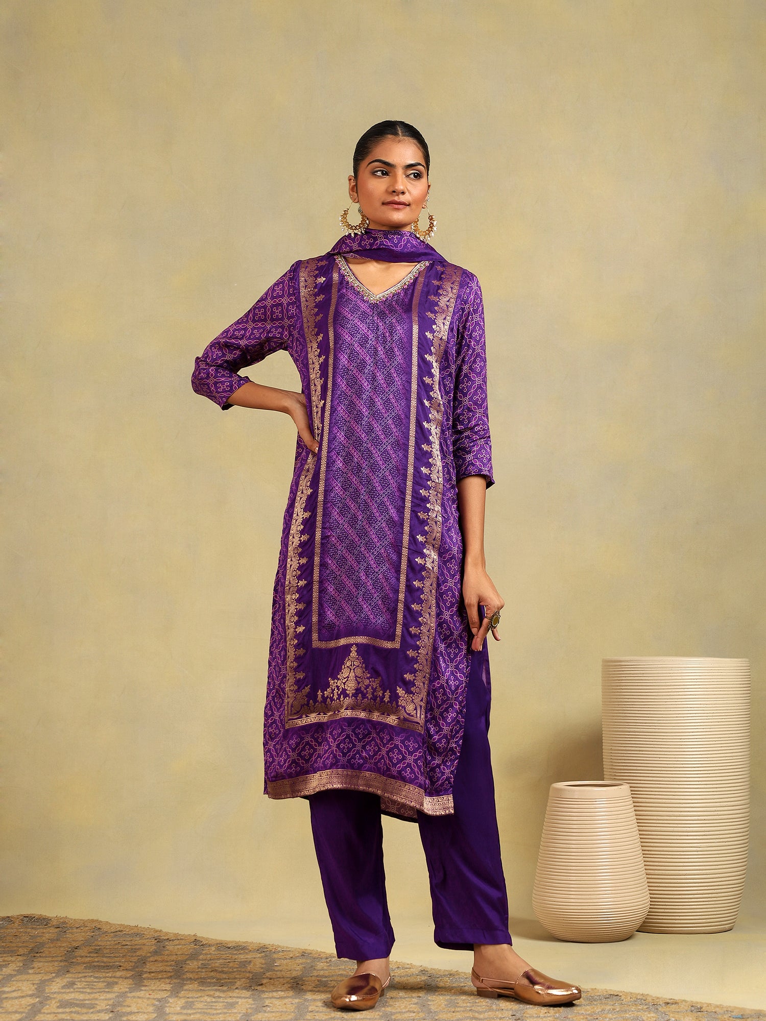 Royal Glow Silk 3-Piece Set