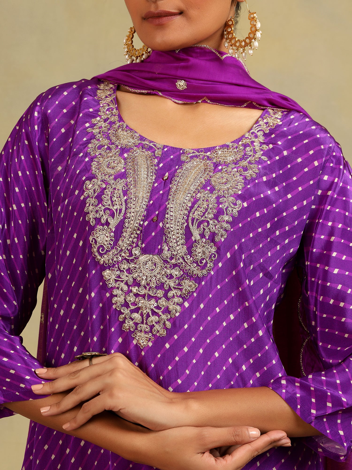 Amethyst Glow Silk 3-Piece Set