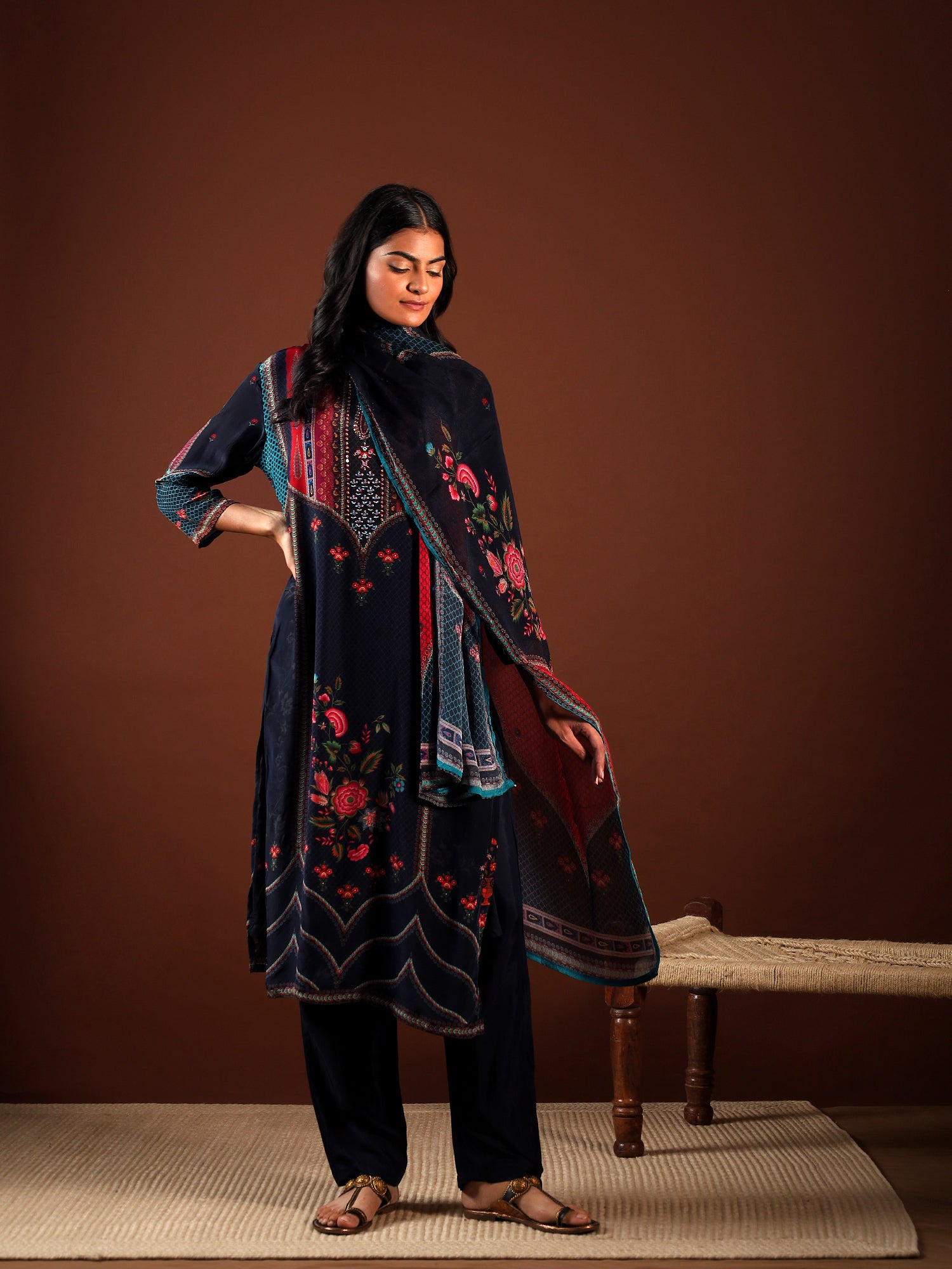 Twilight Bloom Crepe 3-Piece Set {1011/L}