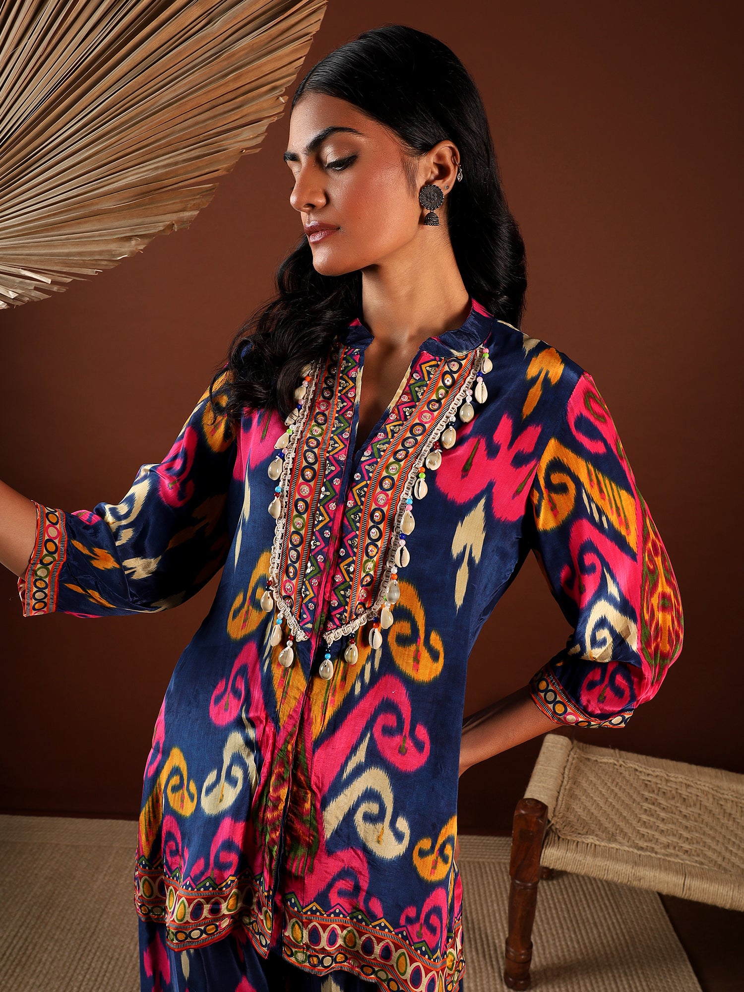 Midnight Ikat Co-ord Set {1008}