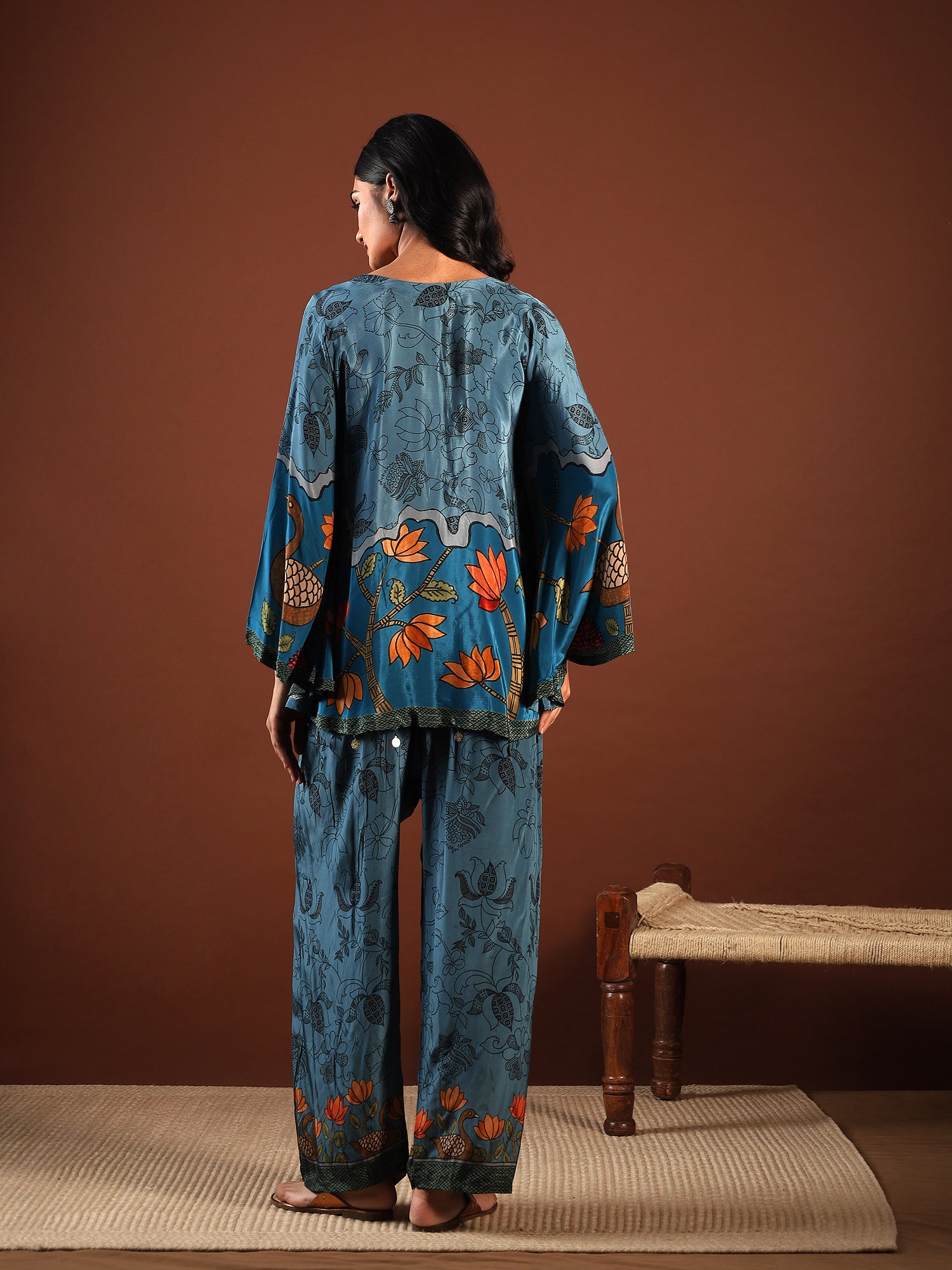 Teal Bloom Crepe 2-Piece Set {8971/M}