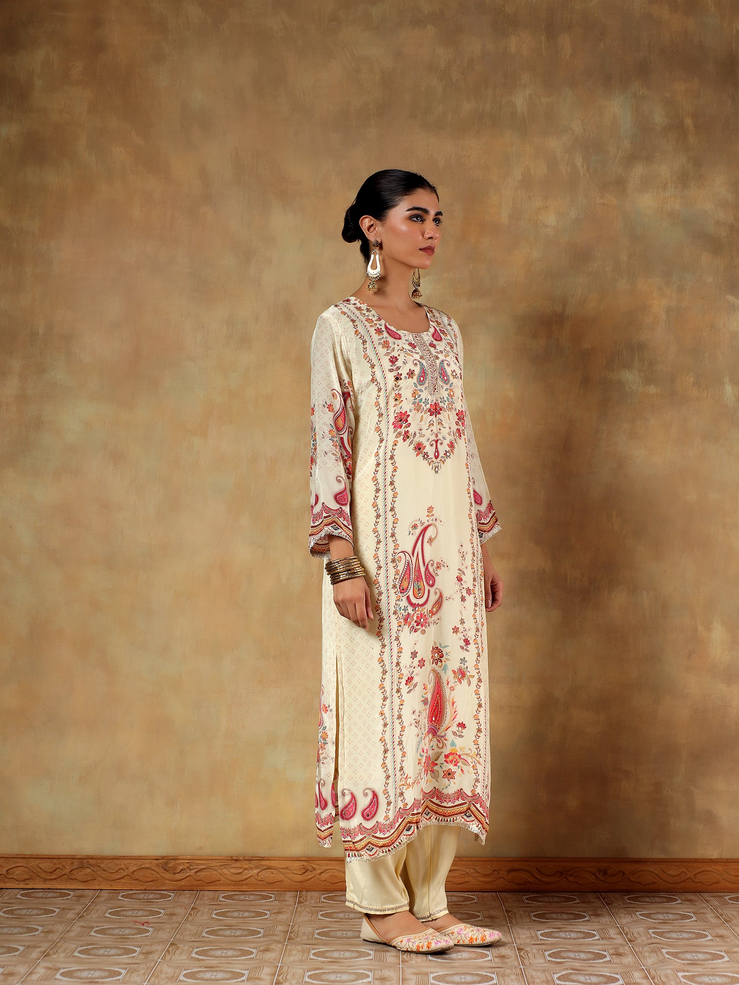 Noorani Crepe Silk Printed 3-Piece Set - {2009/L}