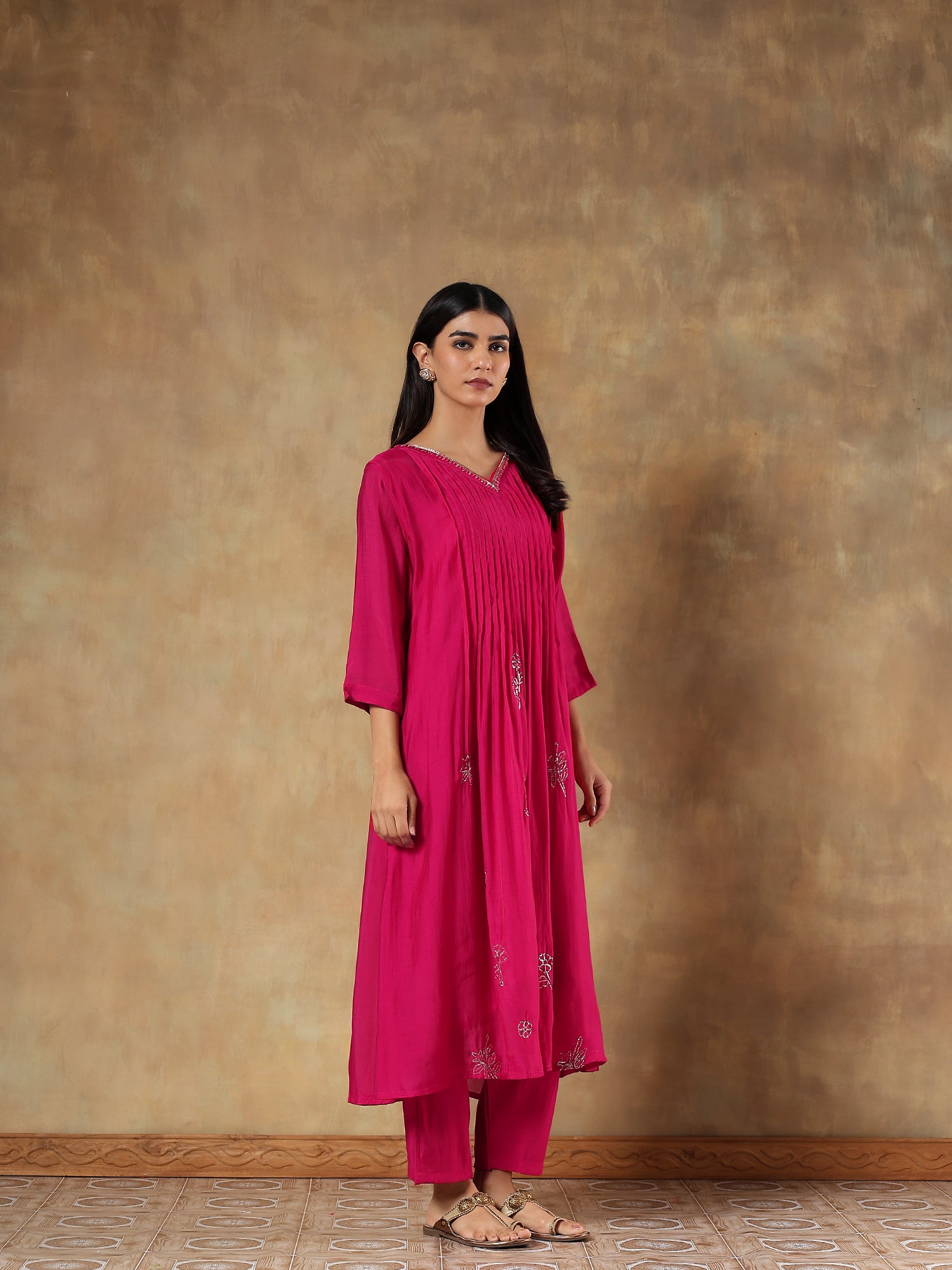 Advika Rani Premium Silk Embroidered 3-Piece Set - {1082/M}