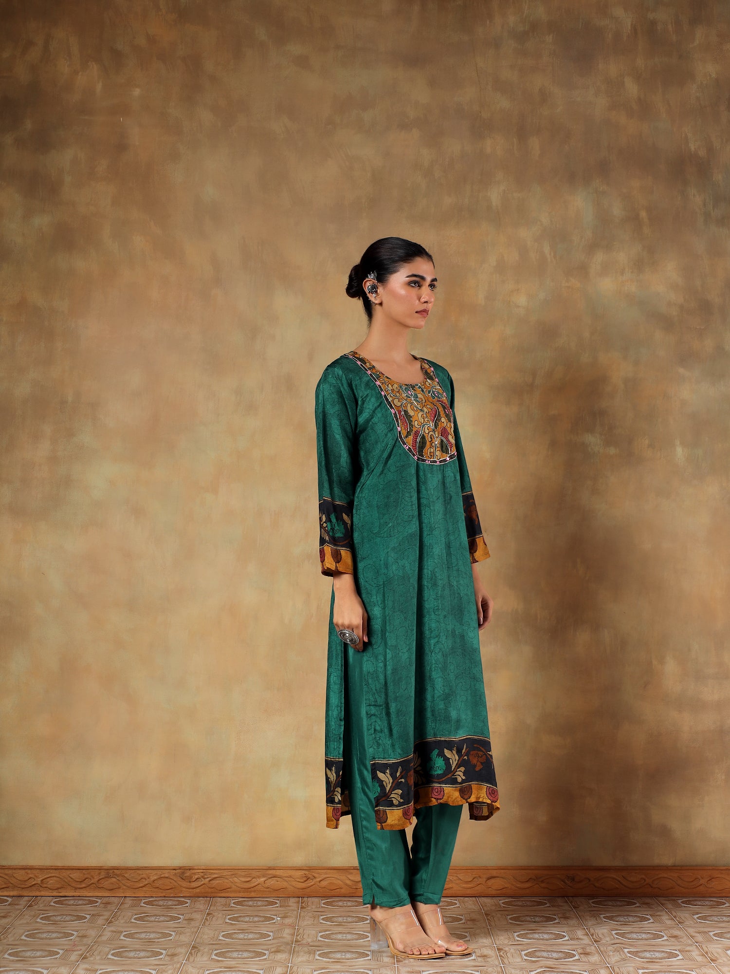 Meher Viscose Silk Printed 3-Piece Set - {1074/M}