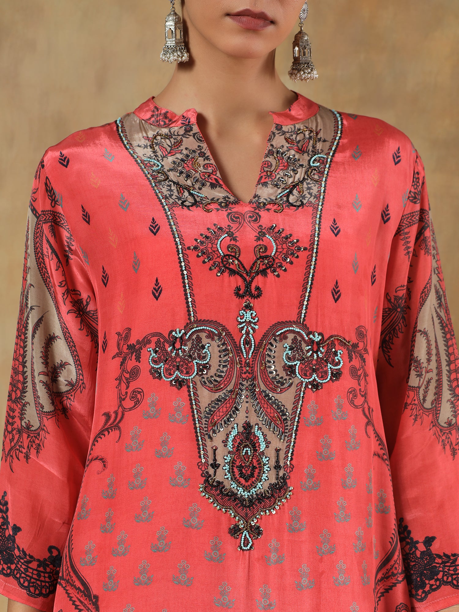 Ruhani Crepe Silk Embroidered 3-Piece Set - {1061/L}