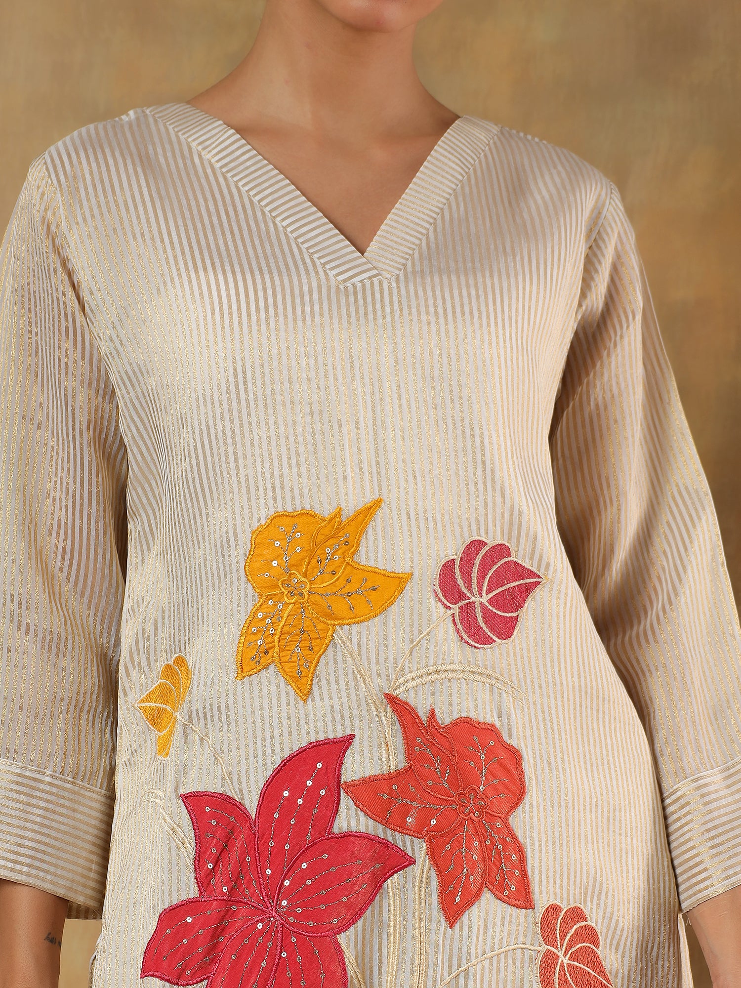 Gulzar Tissue Silk Hand-Embroidered 2-Piece Set - {1096/M}