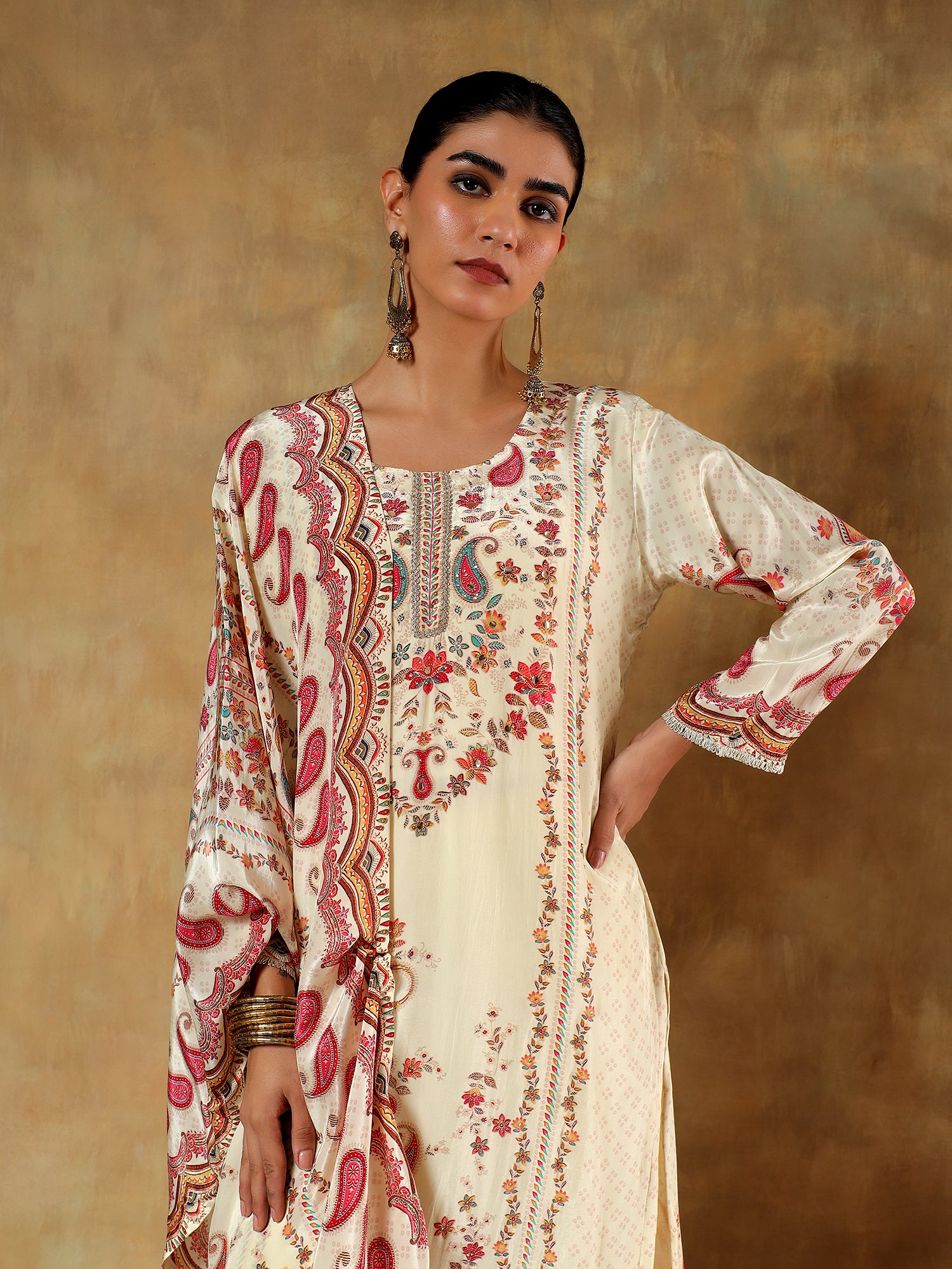Noorani Crepe Silk Printed 3-Piece Set - {2009/L}