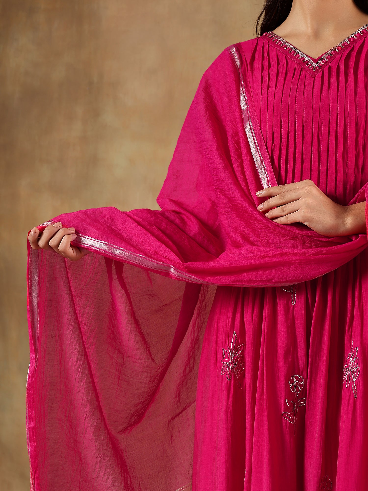 Advika Rani Premium Silk Embroidered 3-Piece Set - {1082}