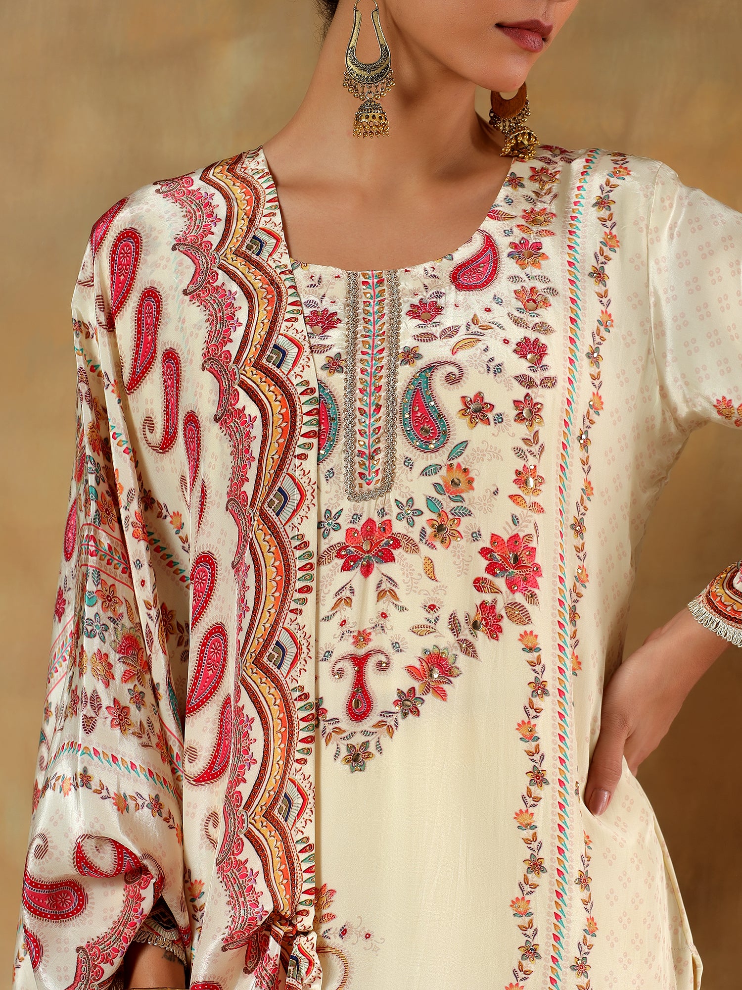 Noorani Crepe Silk Printed 3-Piece Set - {2009/L}