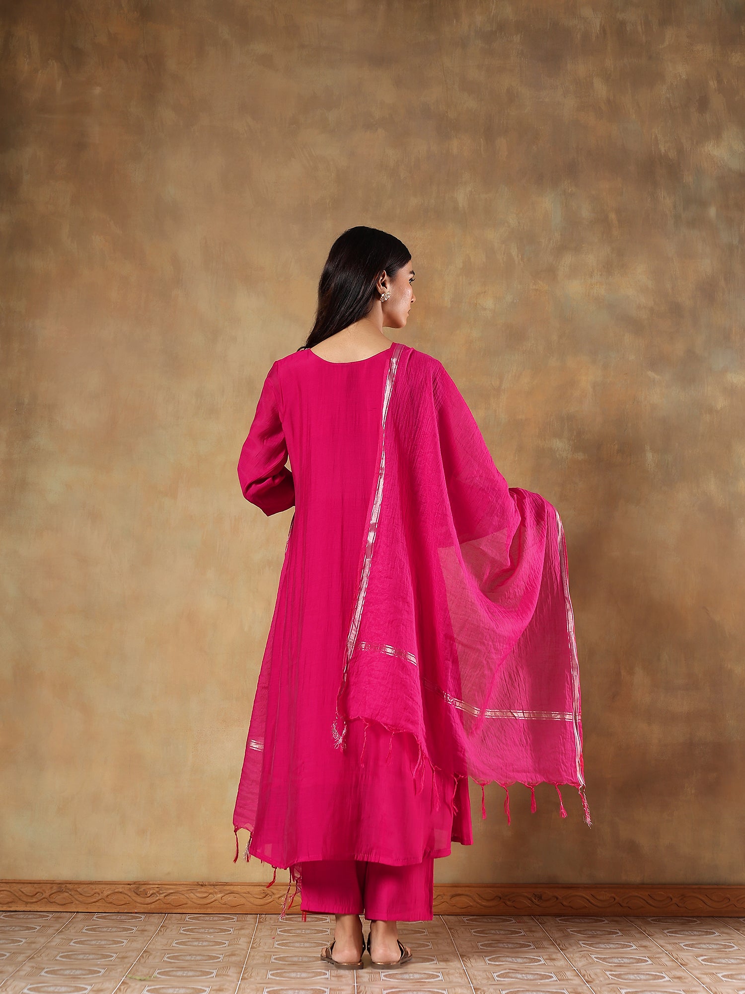 Advika Rani Premium Silk Embroidered 3-Piece Set - {1082}