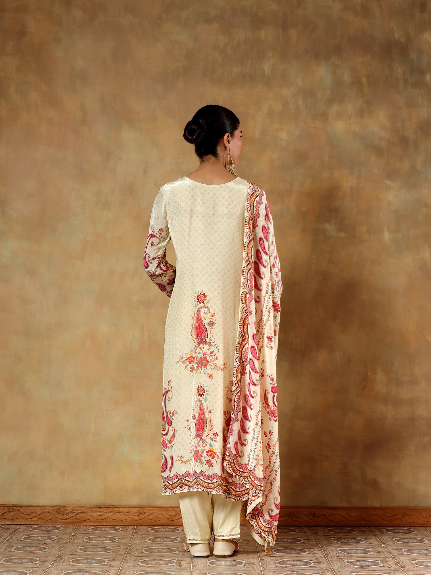 Noorani Crepe Silk Printed 3-Piece Set - {2009/L}