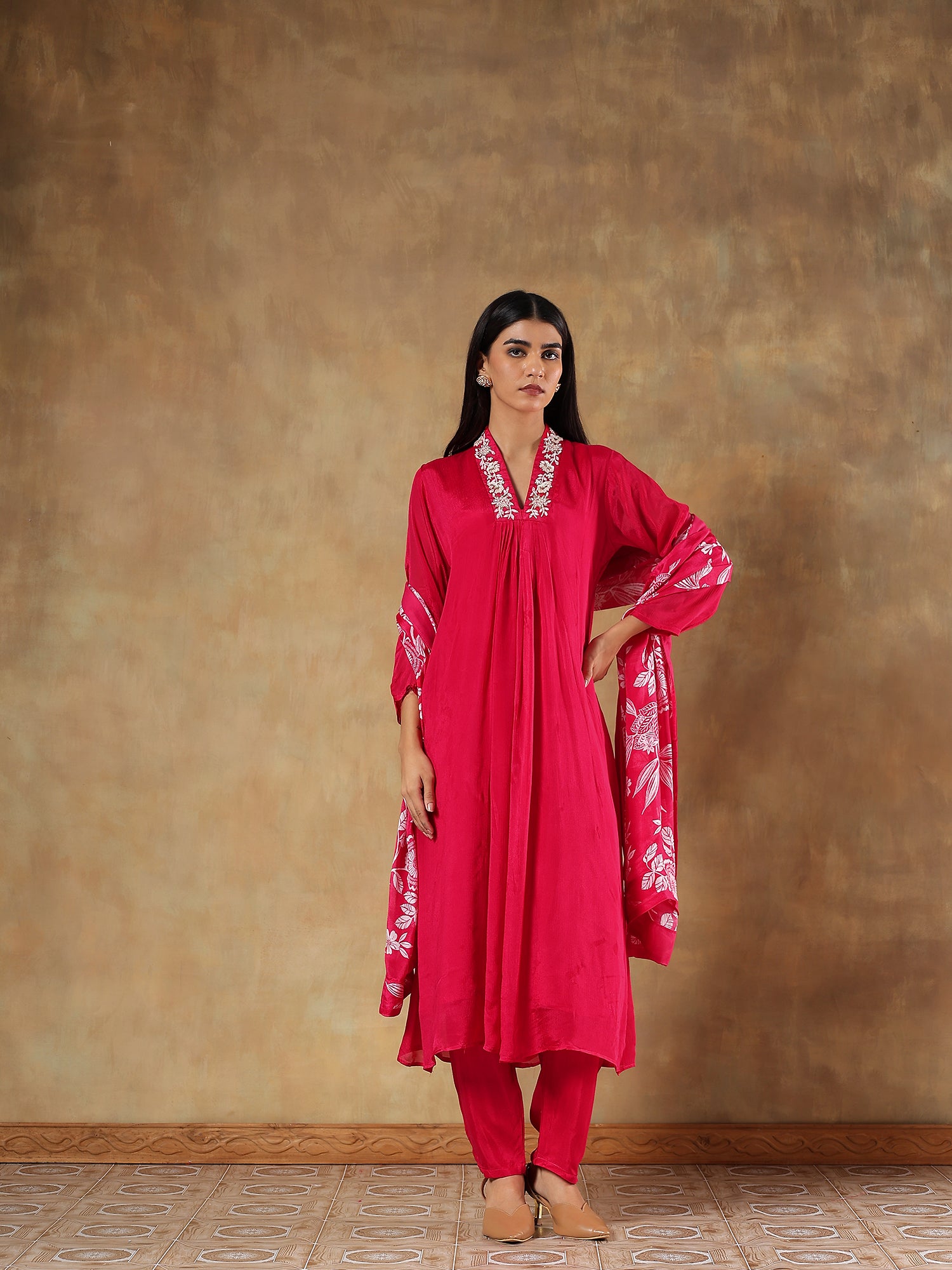 Tavisha Rose Chinon Embroidered 3-Piece Set - {2004/M}