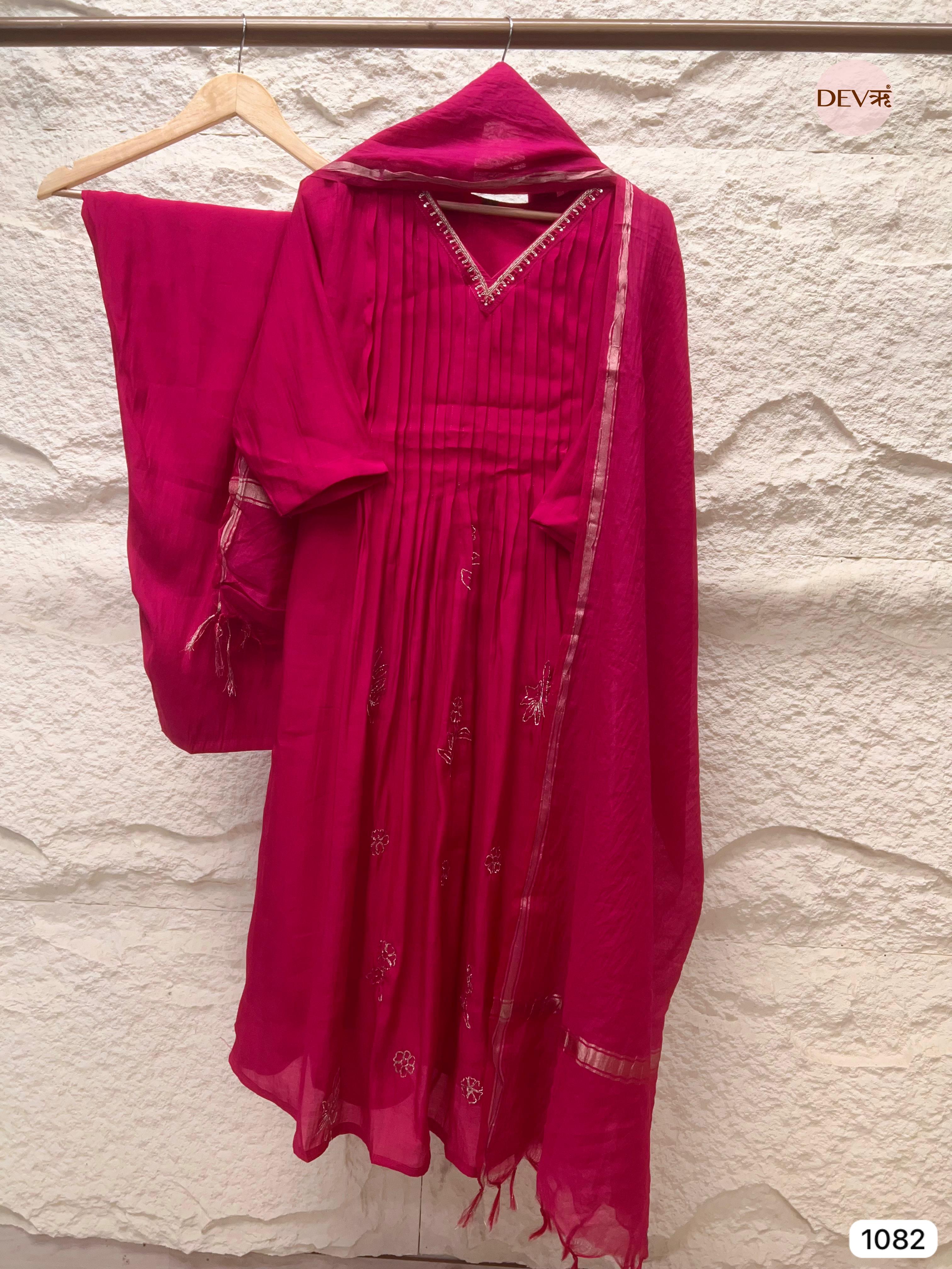 Advika Rani Premium Silk Embroidered 3-Piece Set - {1082}