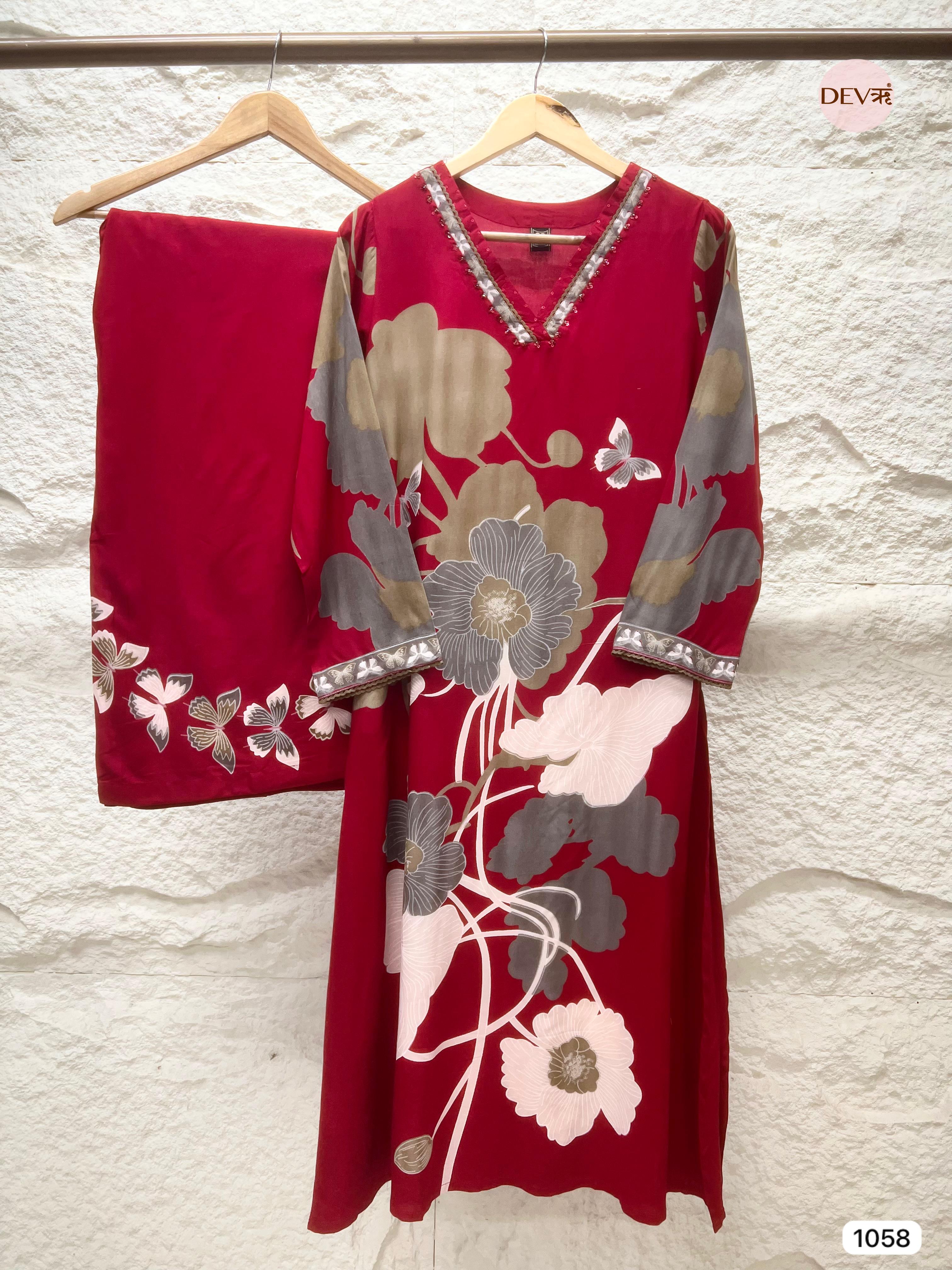 Crimson Charm german Reyon 2-Piece Set {1058}