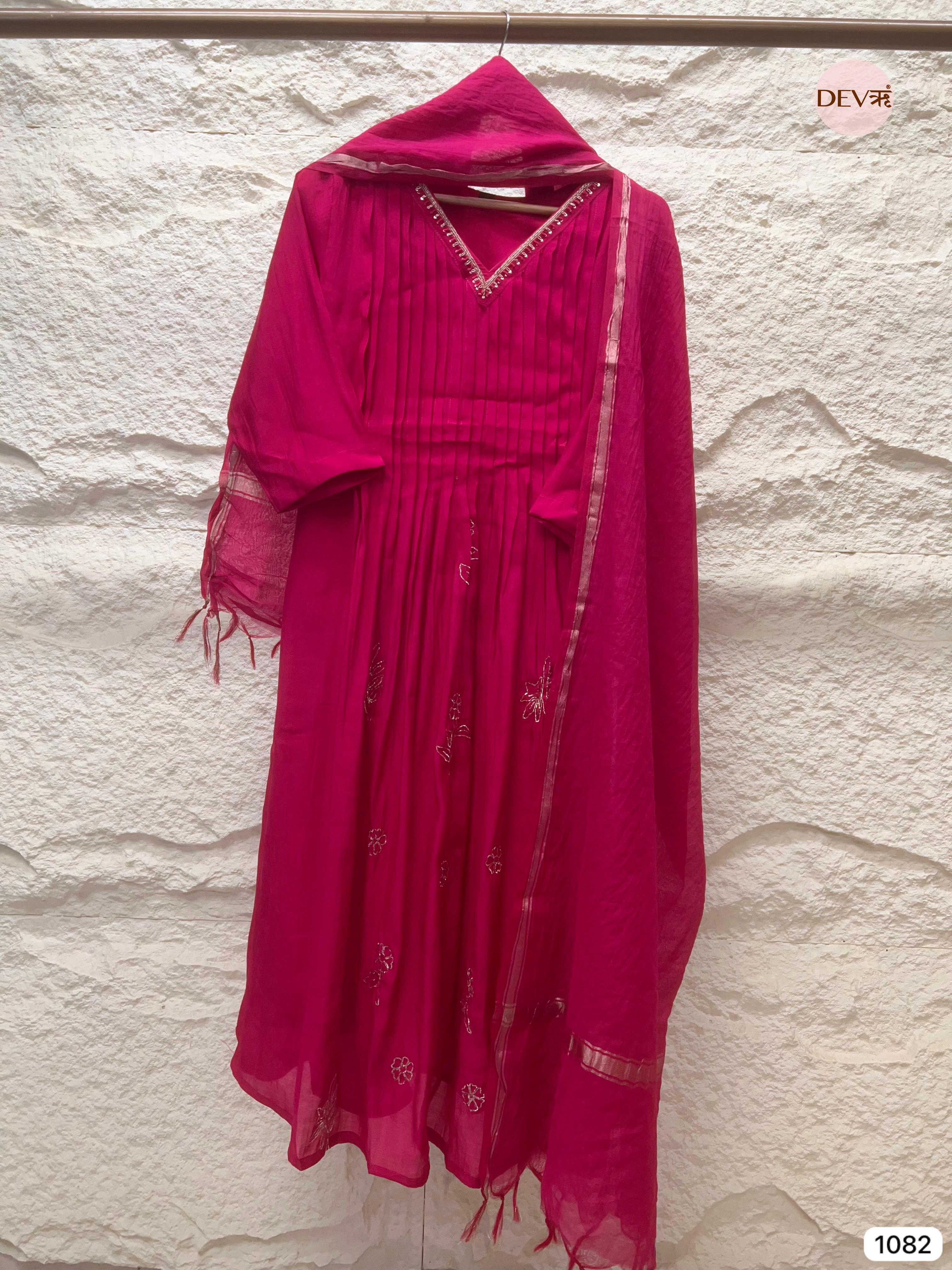 Advika Rani Premium Silk Embroidered 3-Piece Set - {1082}