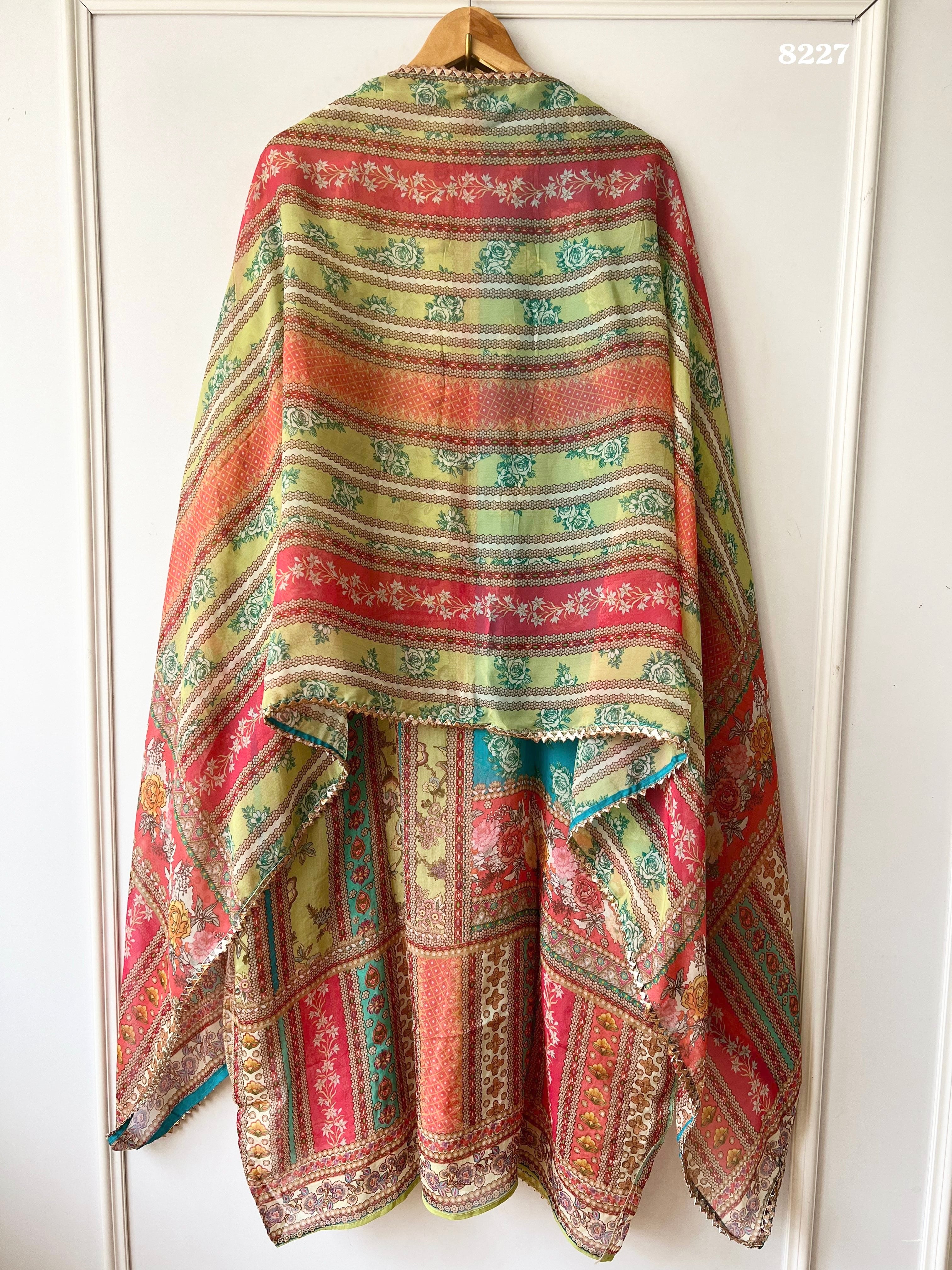 Pure organza suit set {8227}