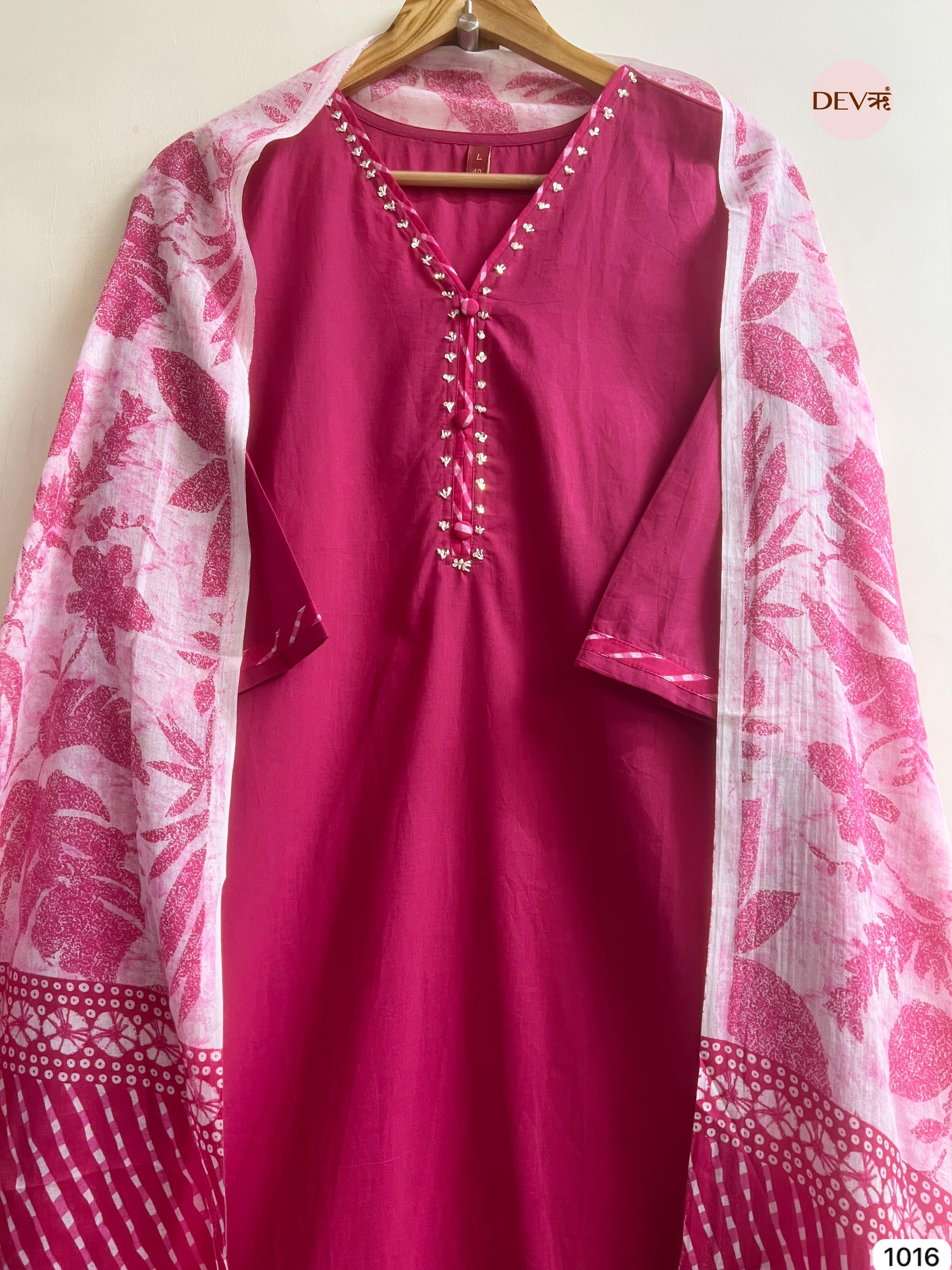 Rosewood Charm Cotton 3-Piece Set {1016}