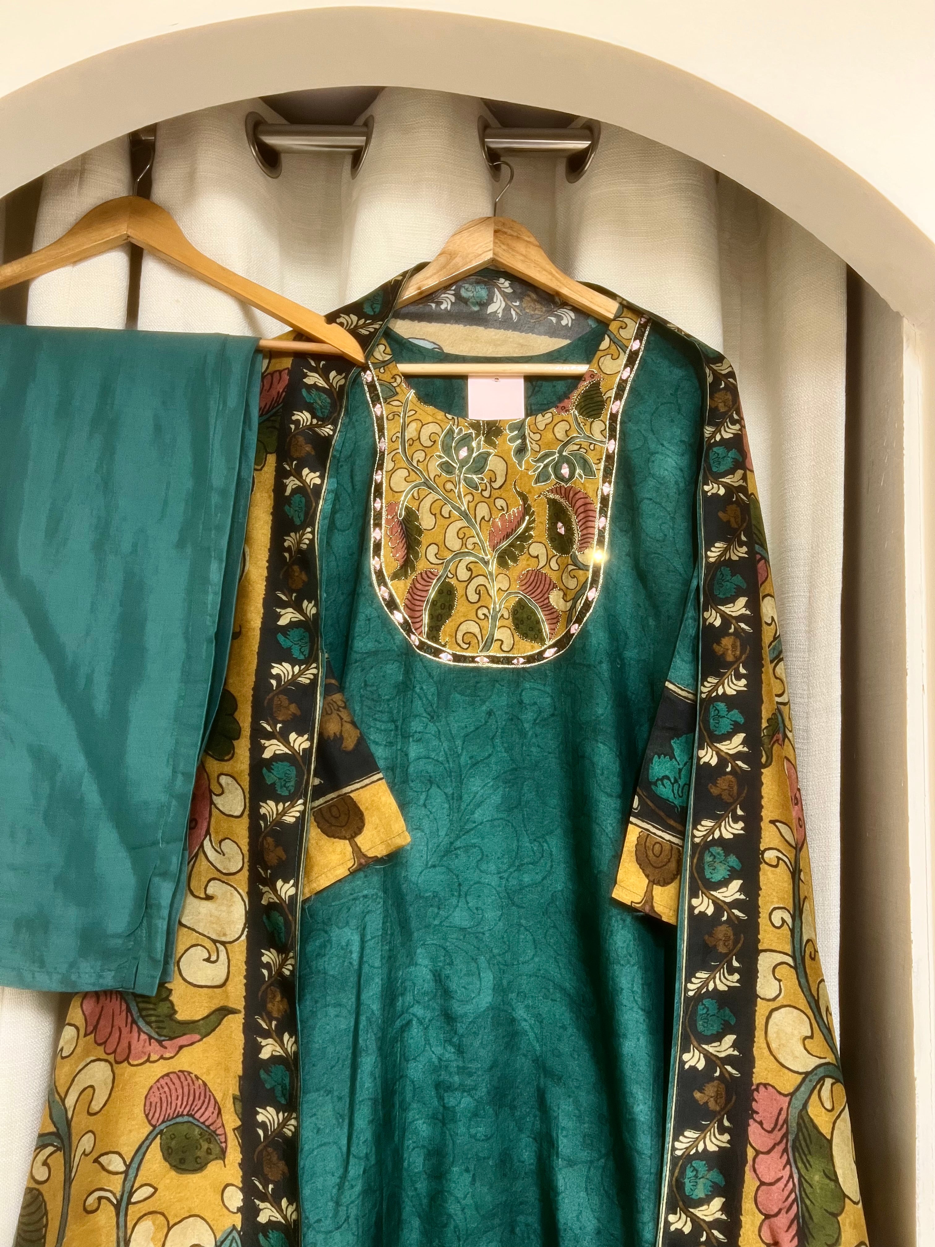 Meher Viscose Silk Printed 3-Piece Set - {1074}