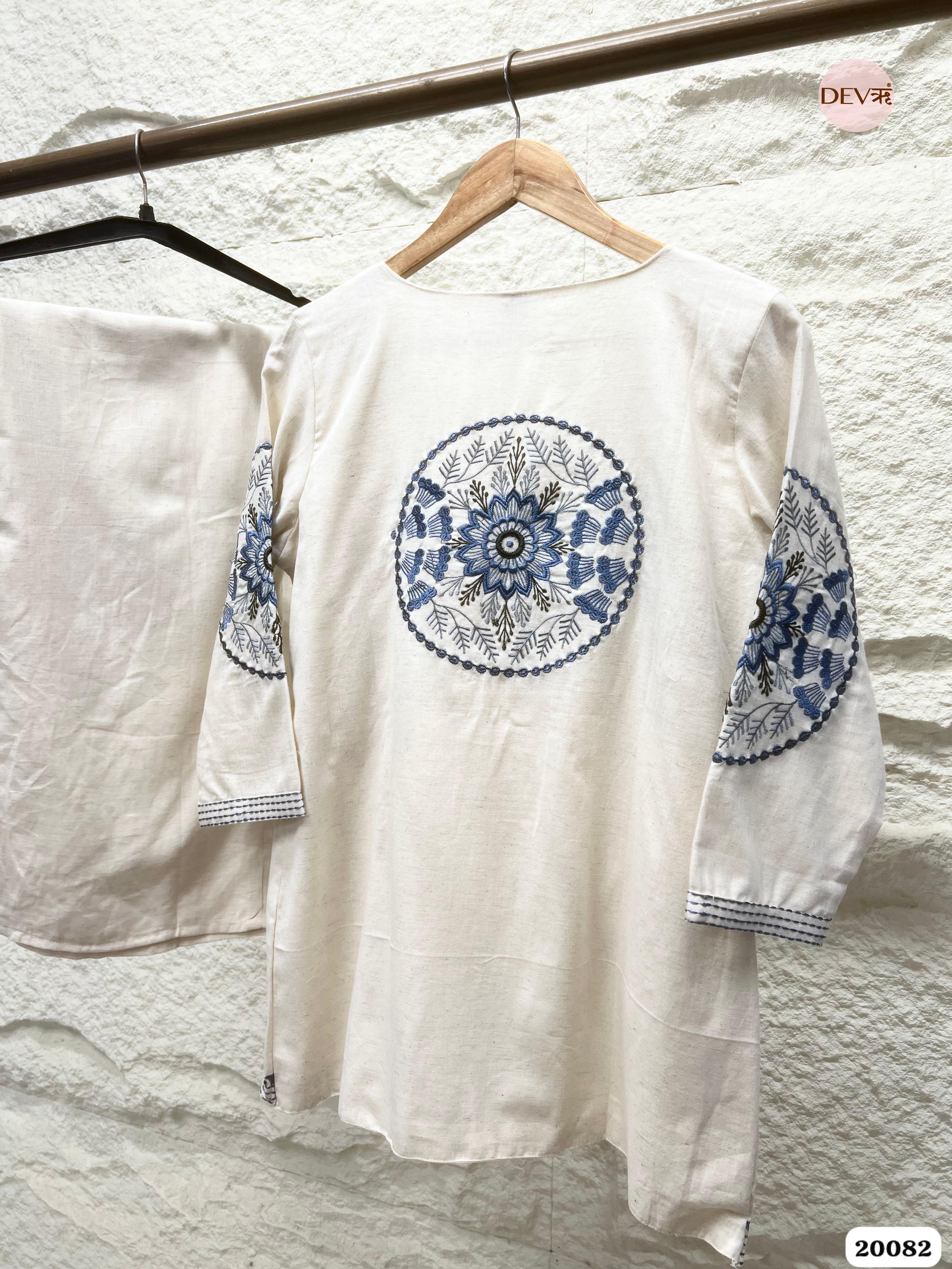 Saanvi Cotton Printed Sage & Olive 2-Piece Set (Devri – D.No 20082)