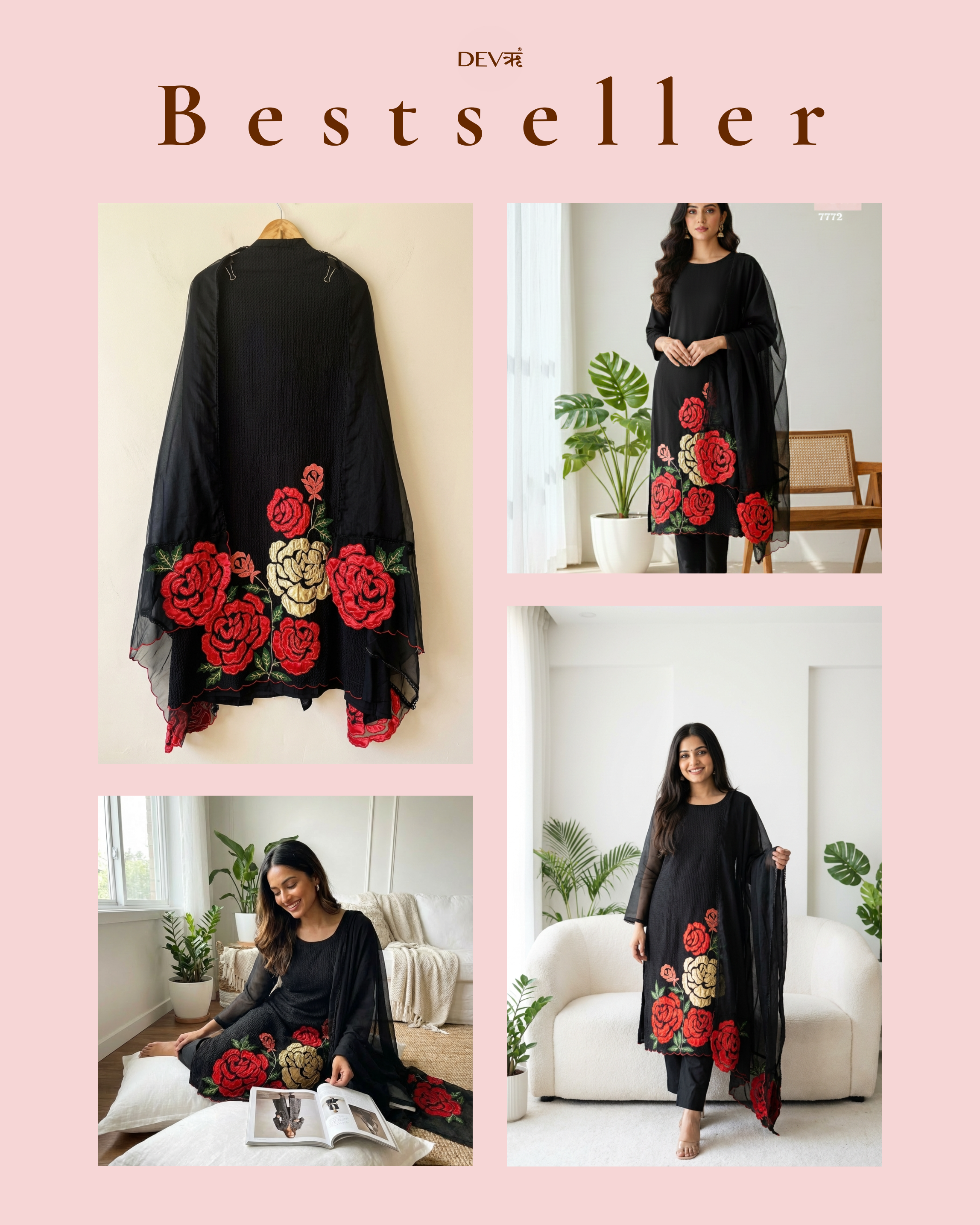 Roman Silk Suit Set - {7772}