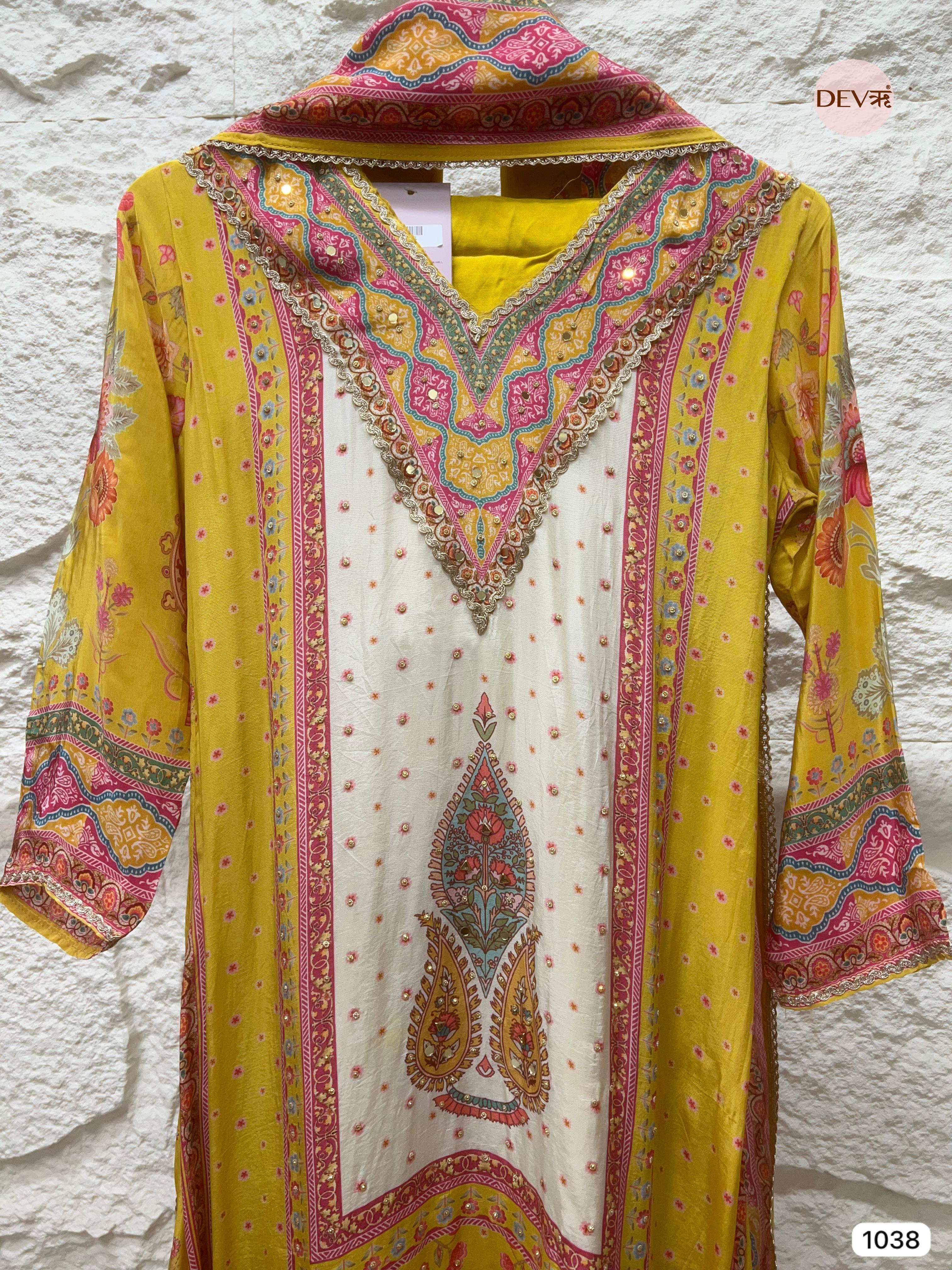 Marigold Charm Crepe 3-Piece Set {1038}
