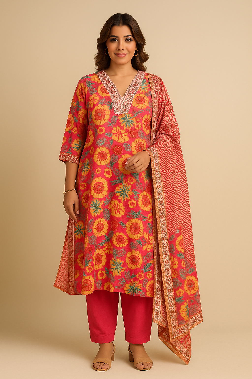 Anantam muslin Suit Set {7483/M}