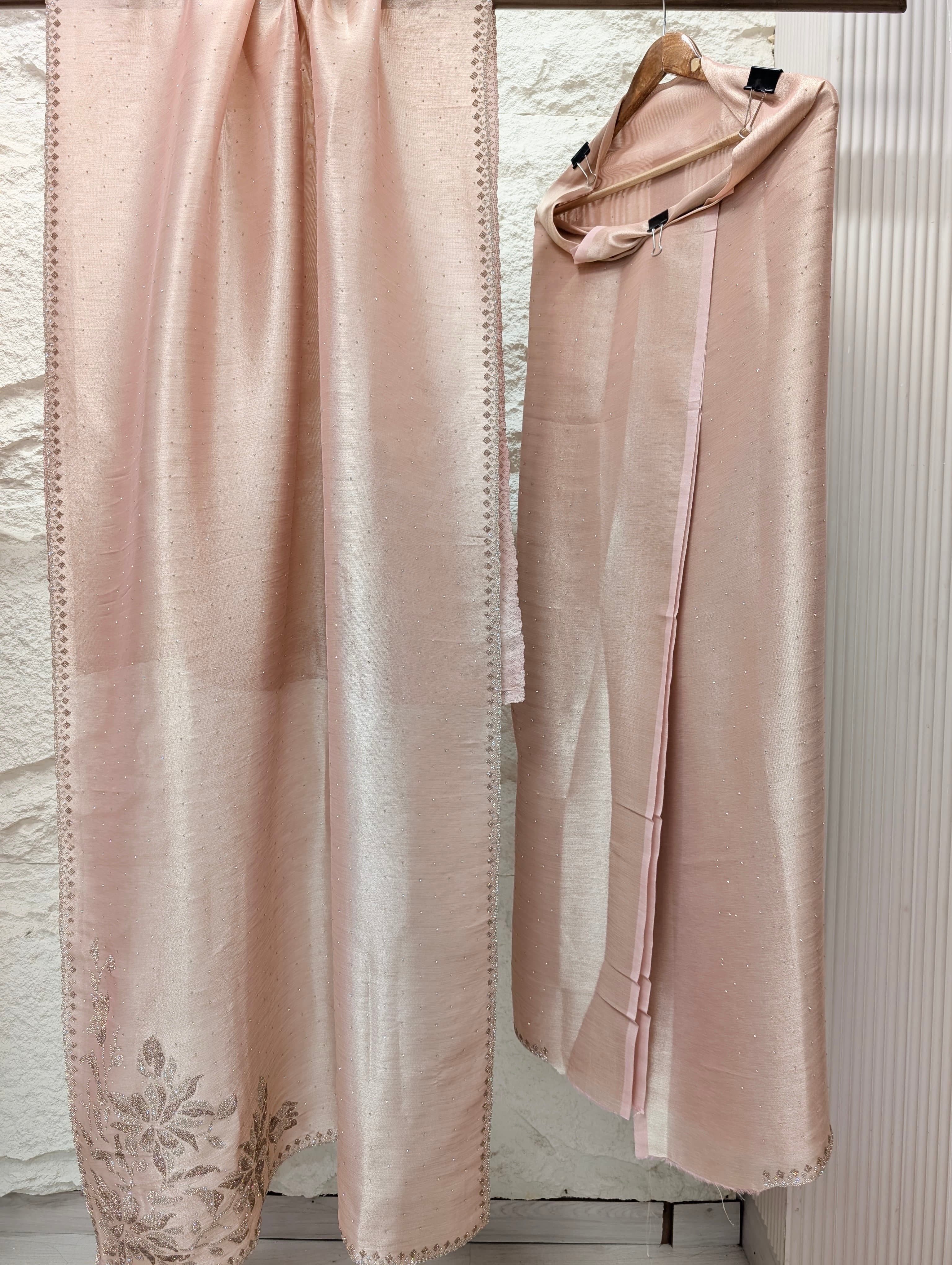 Blush Pure Giraffe Silk Embroidered Unstitched 3-Piece Suit (Devri – D.No 21192)