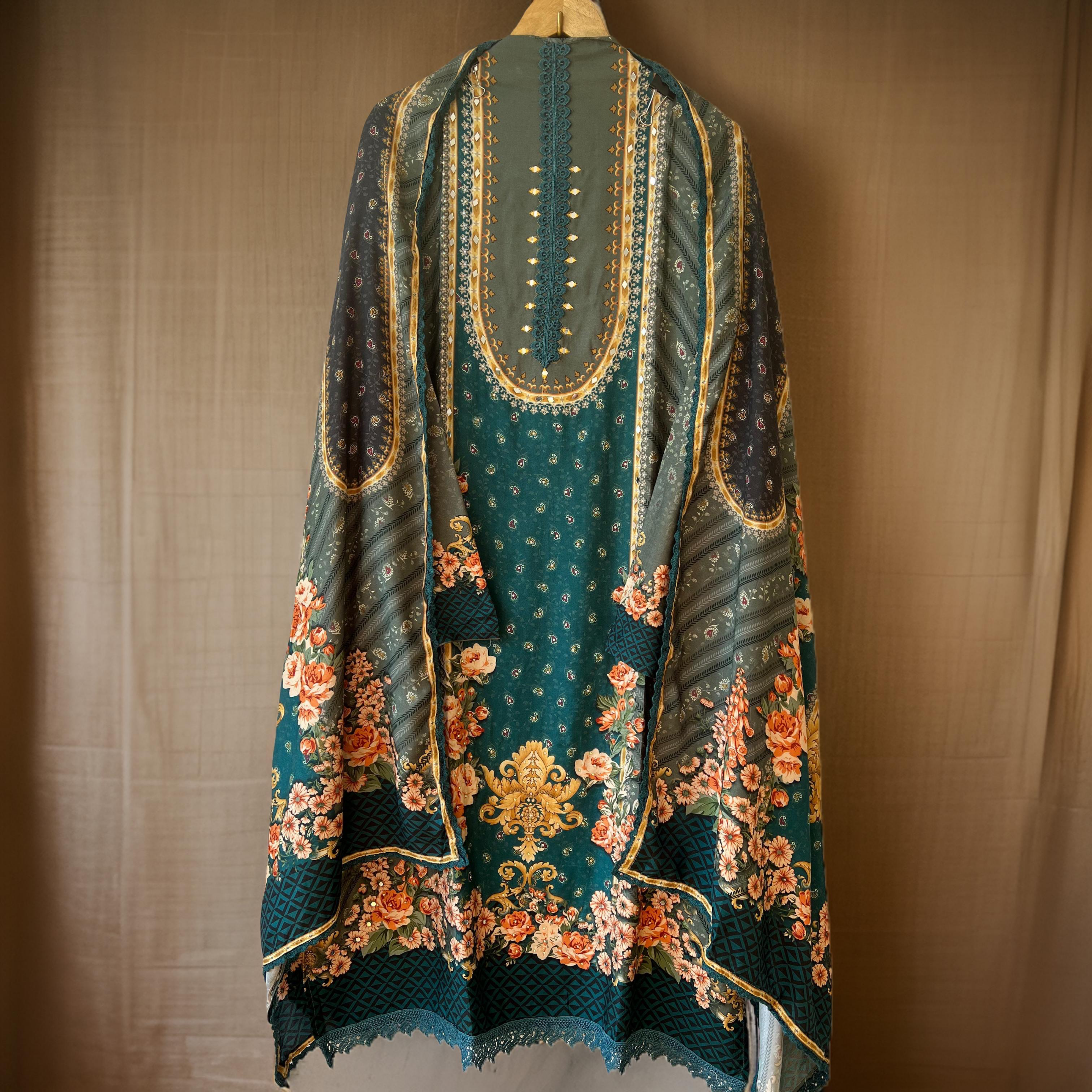 Pure muslin suit set