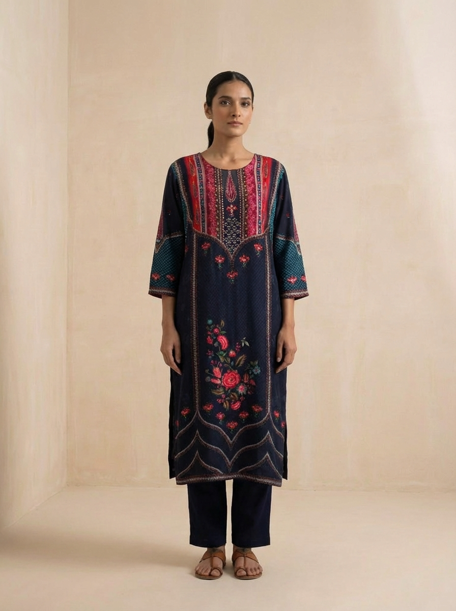 Twilight Bloom Crepe 3-Piece Set {1011}