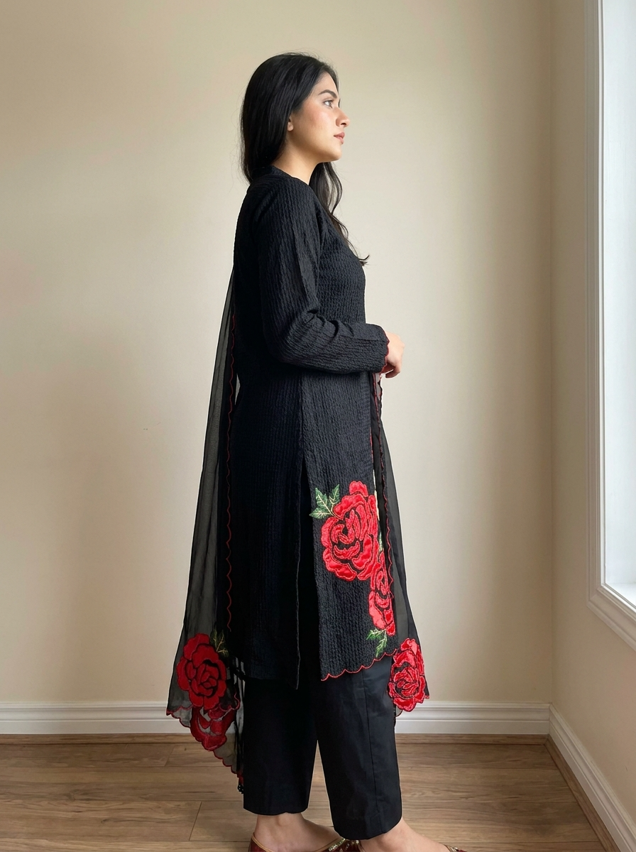 Roman Silk Suit Set - {7772}