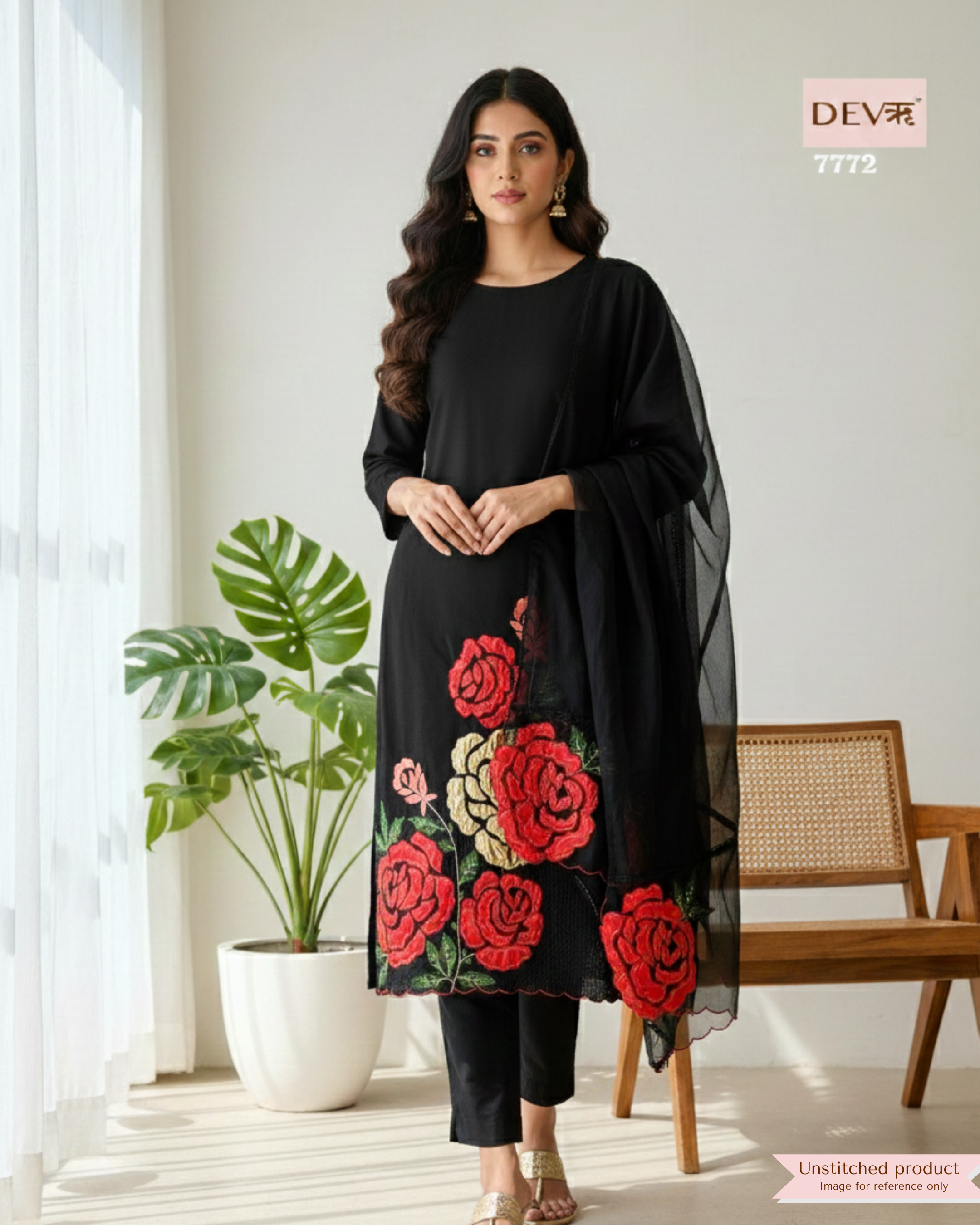 Silk Suit Set - {7772}