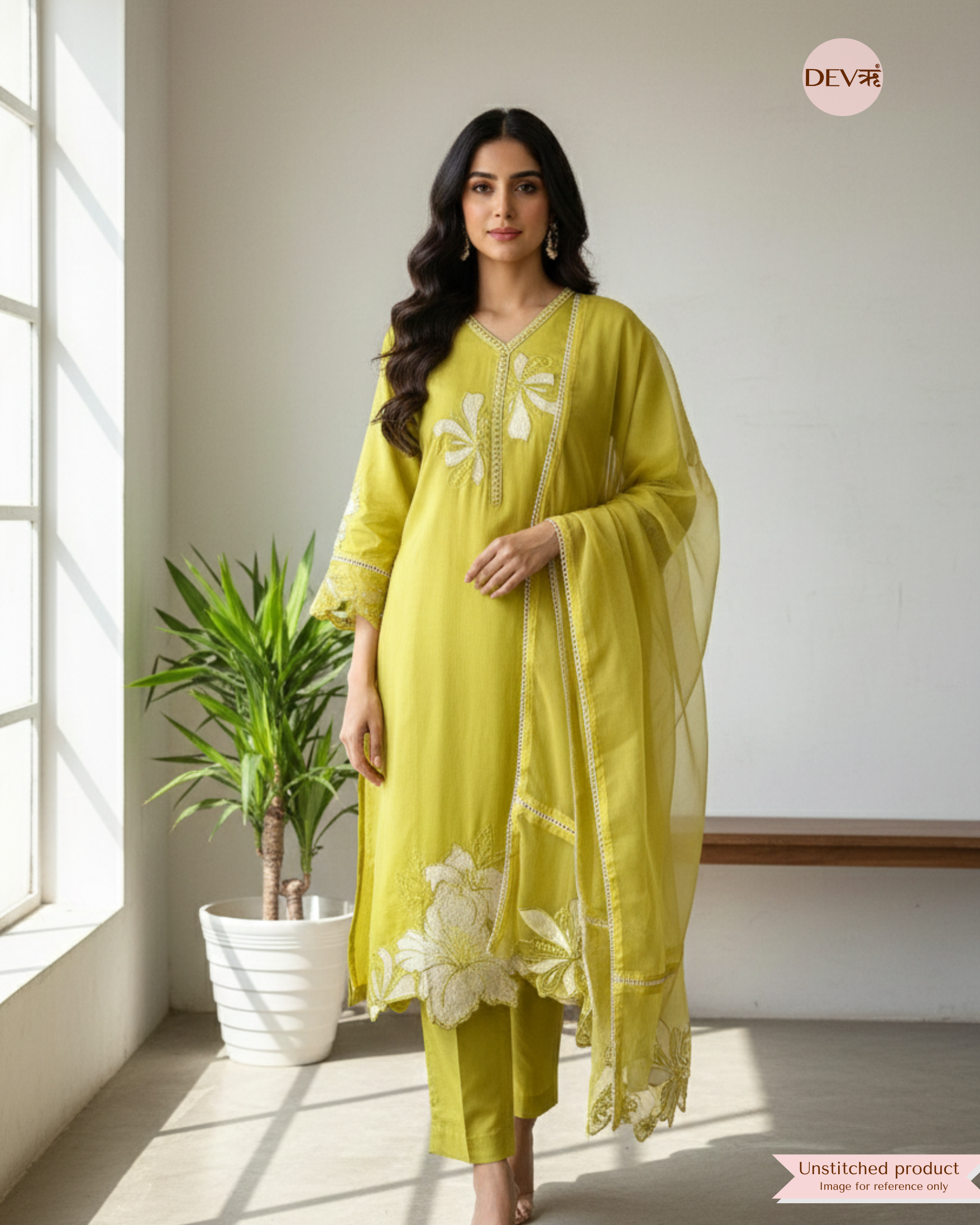 Pure muslin suit set {8274}