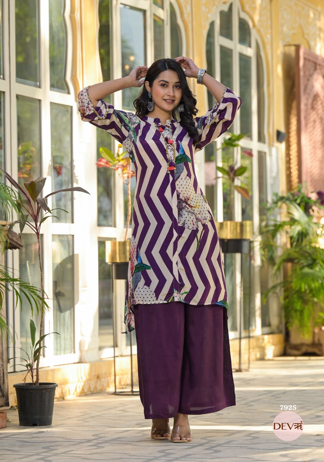 Stylish Pure muslin co-ord set {7925}