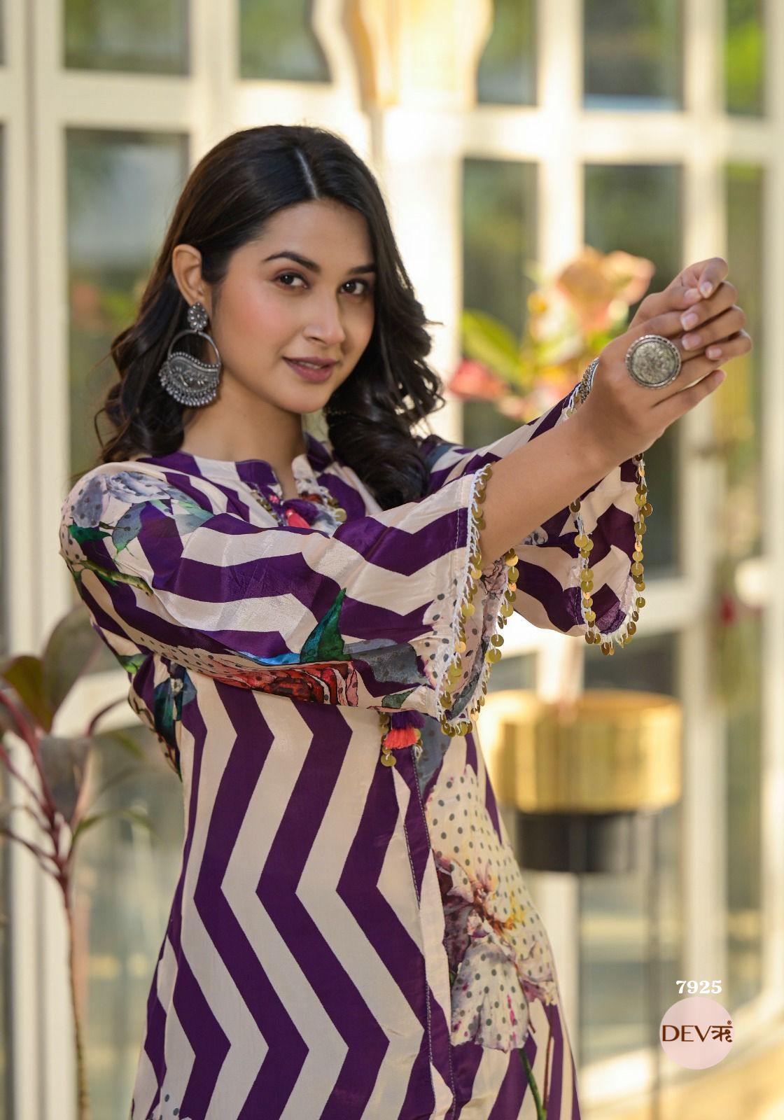 Stylish Pure muslin co-ord set {7925}