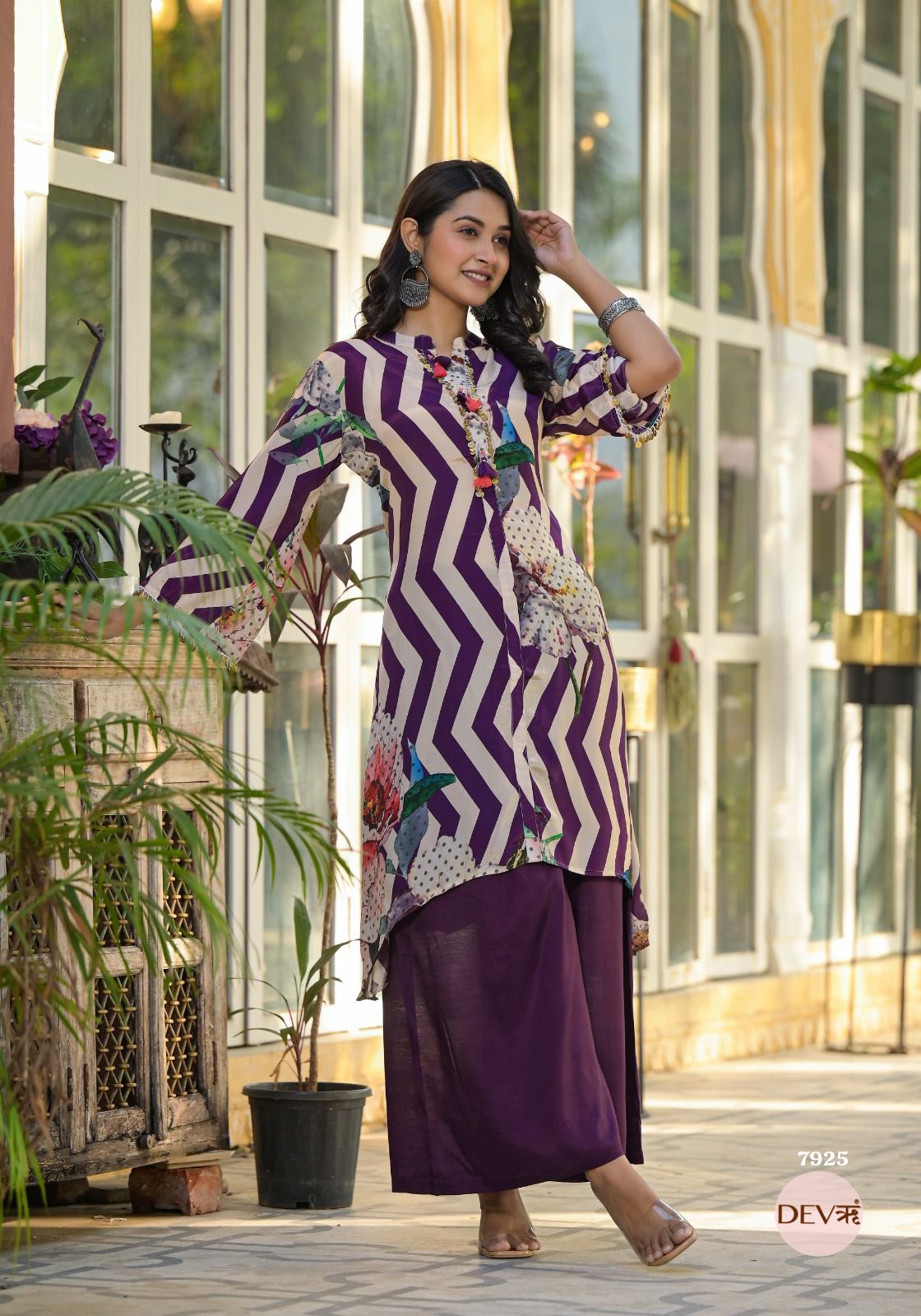 Stylish Pure muslin co-ord set {7925}