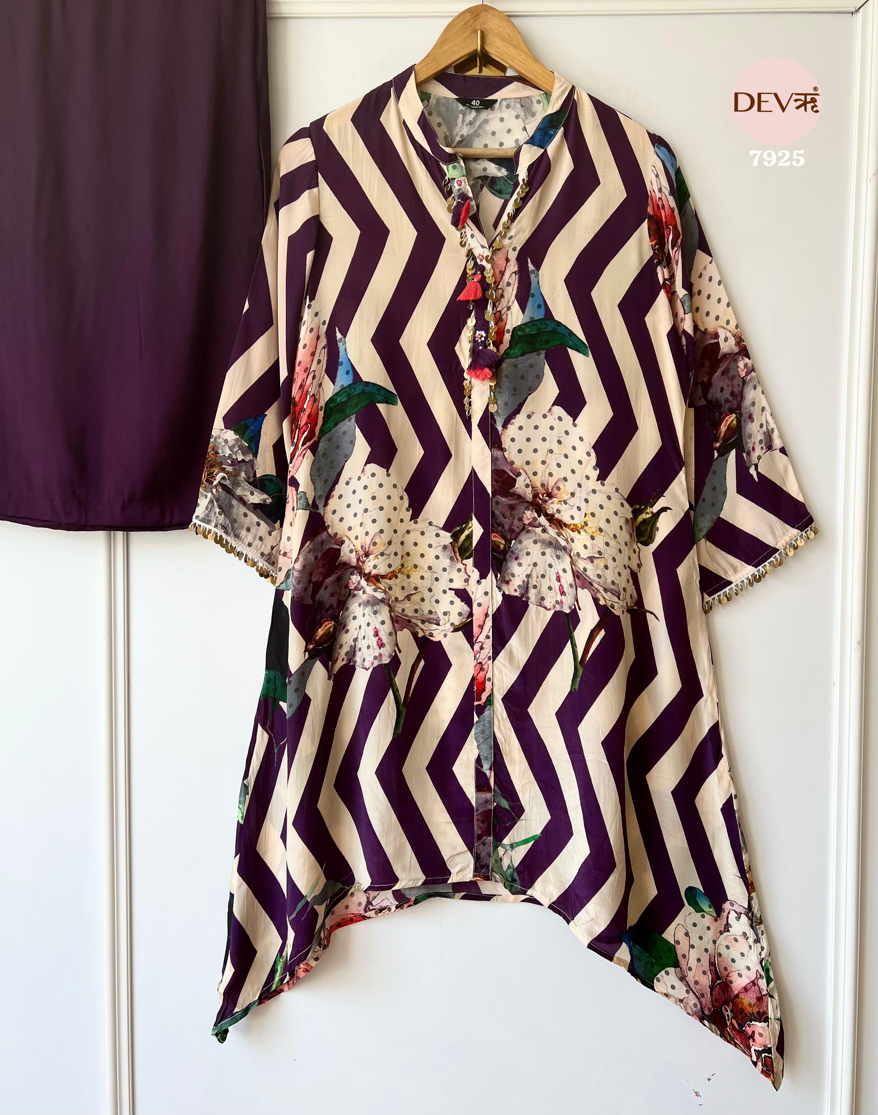 Stylish Pure muslin co-ord set {7925}