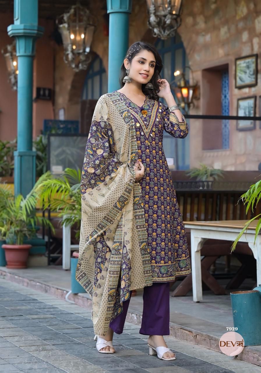 Stylish Pure cotton suit set {7929}