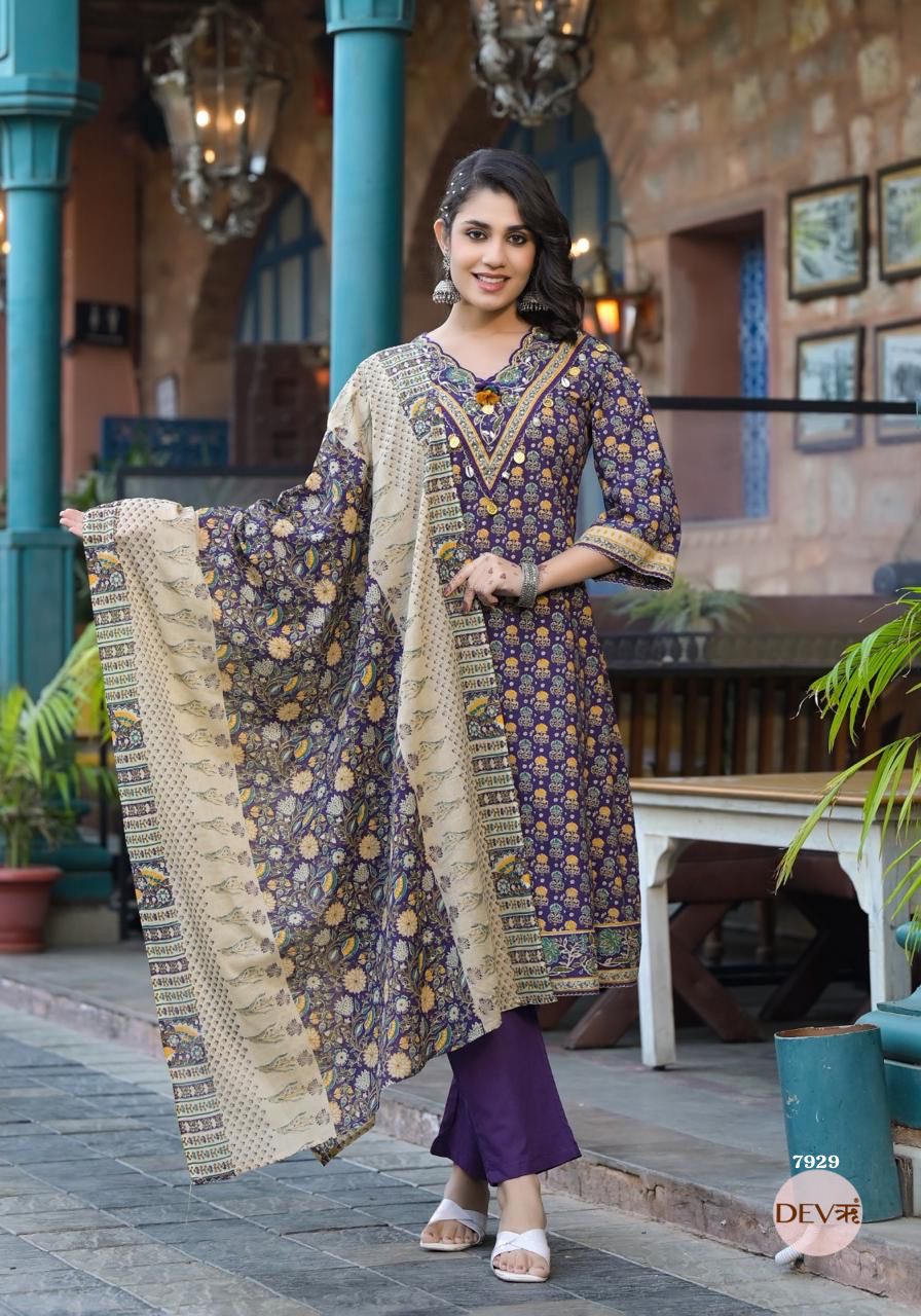 Stylish Pure cotton suit set {7929}