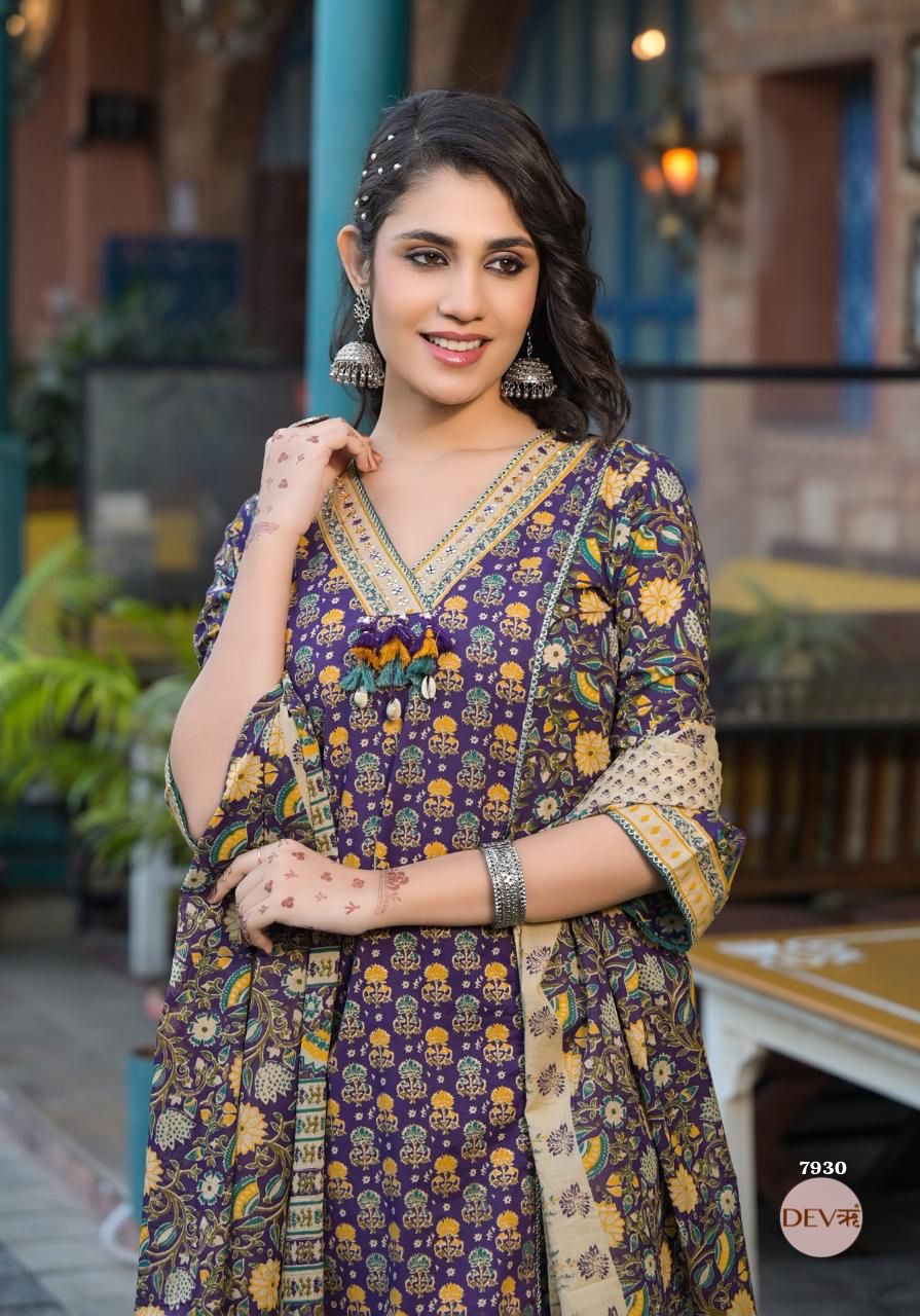 Stylish Pure cotton suit set {7930/M}