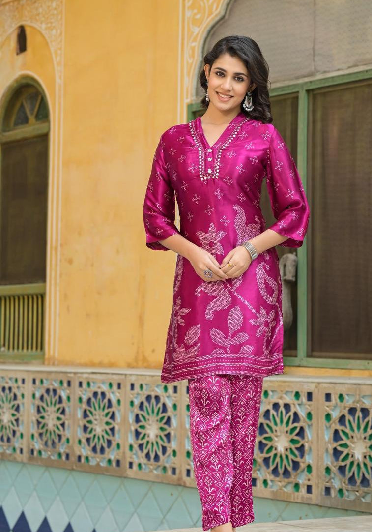 Pure gajji co-ord set {7933}