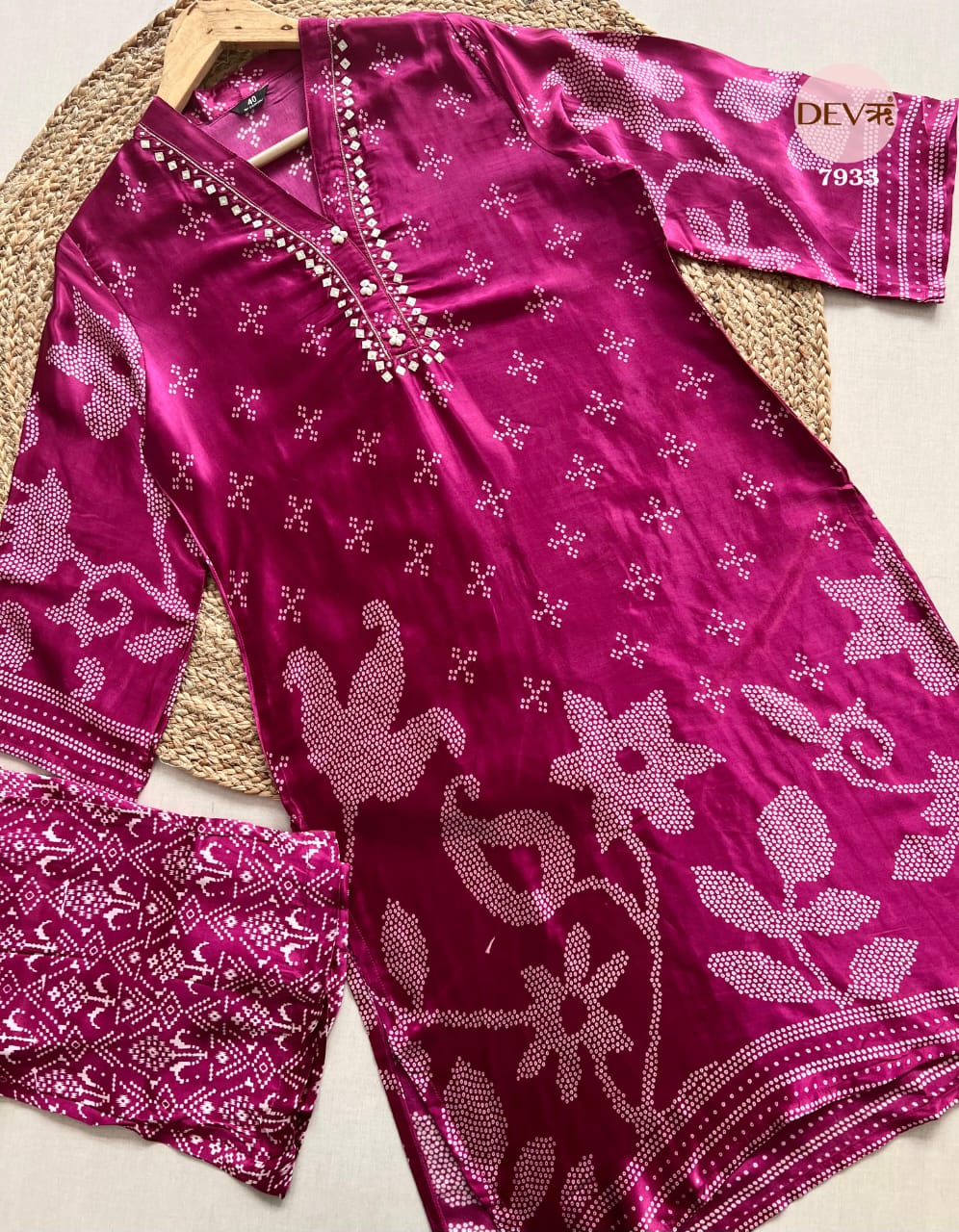 Pure gajji co-ord set {7933}