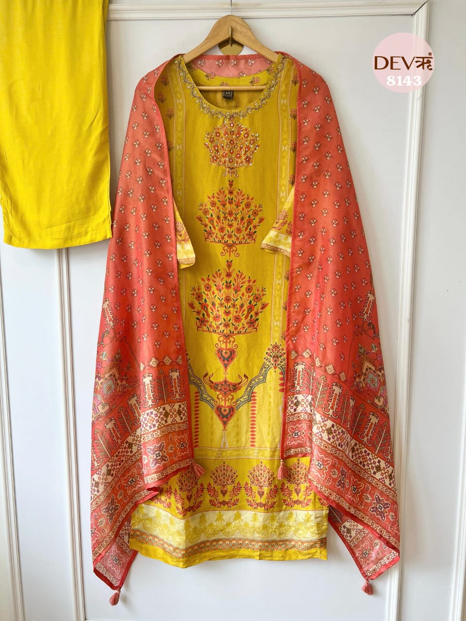 Tissue silk suit set {8143}