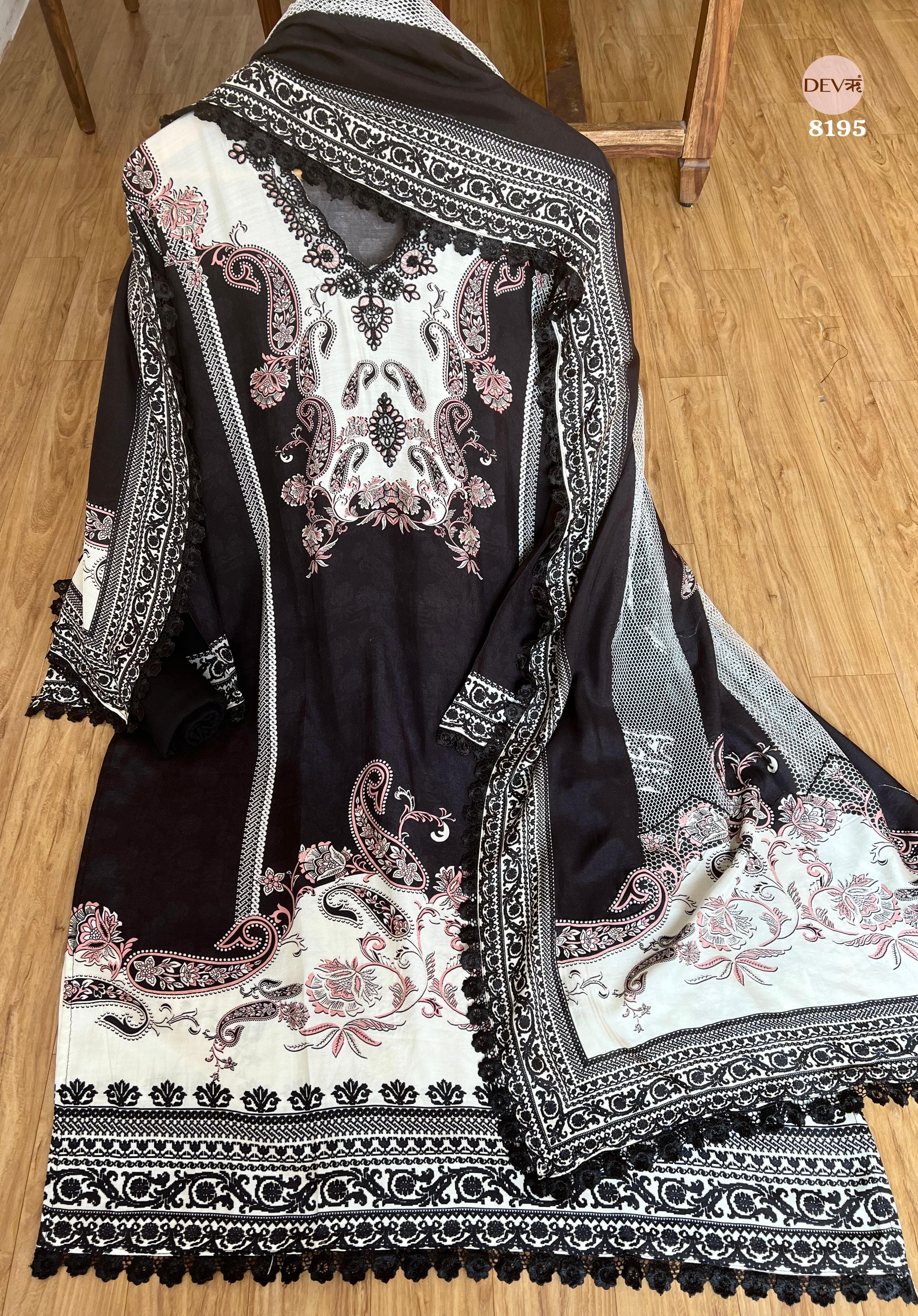 muslin Pakistani suit set