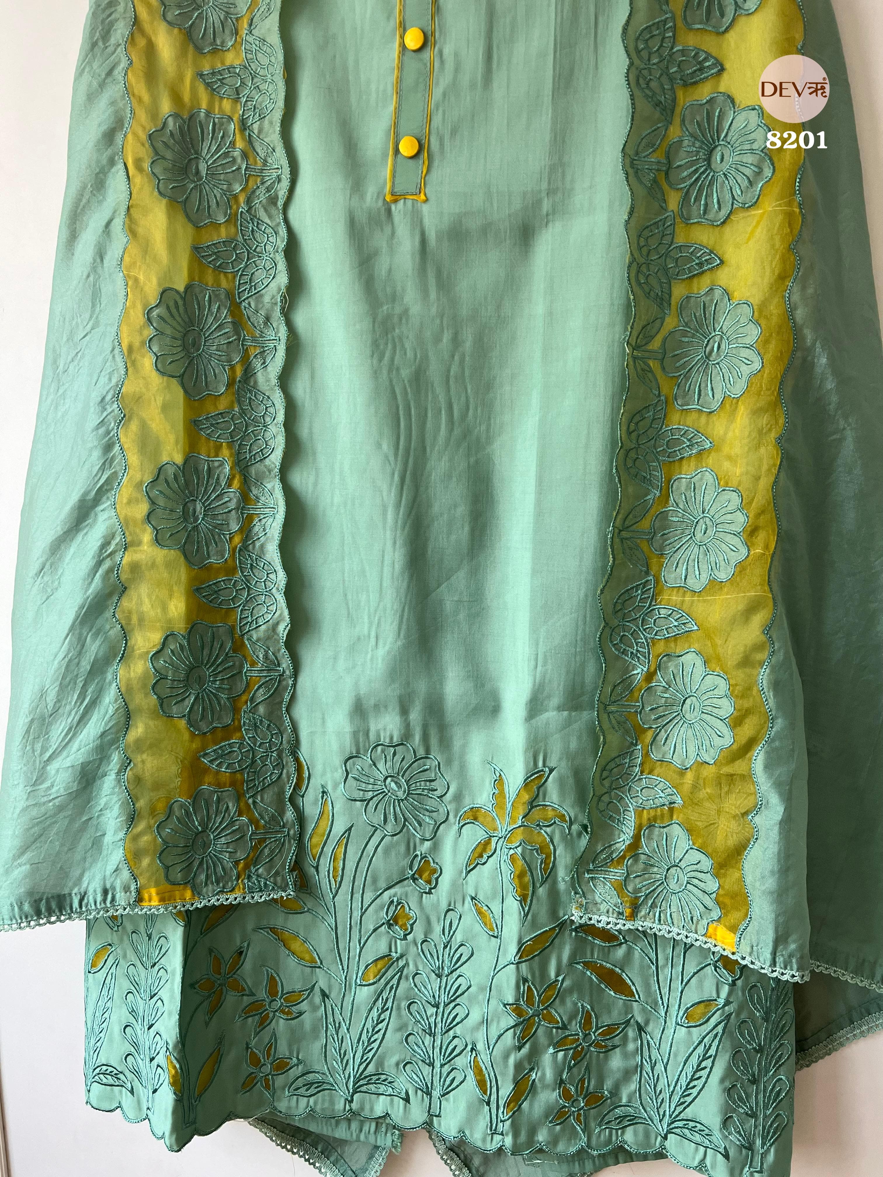 Pure modal silk suit set {8201}